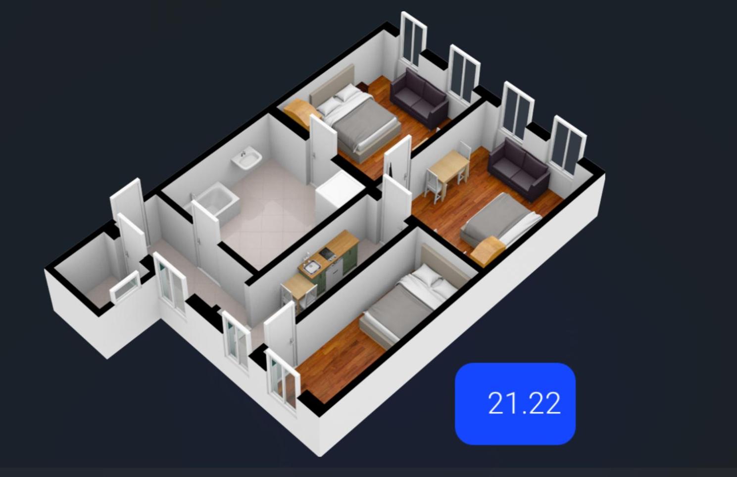Three King-Size Beds, Three Bedrooms
