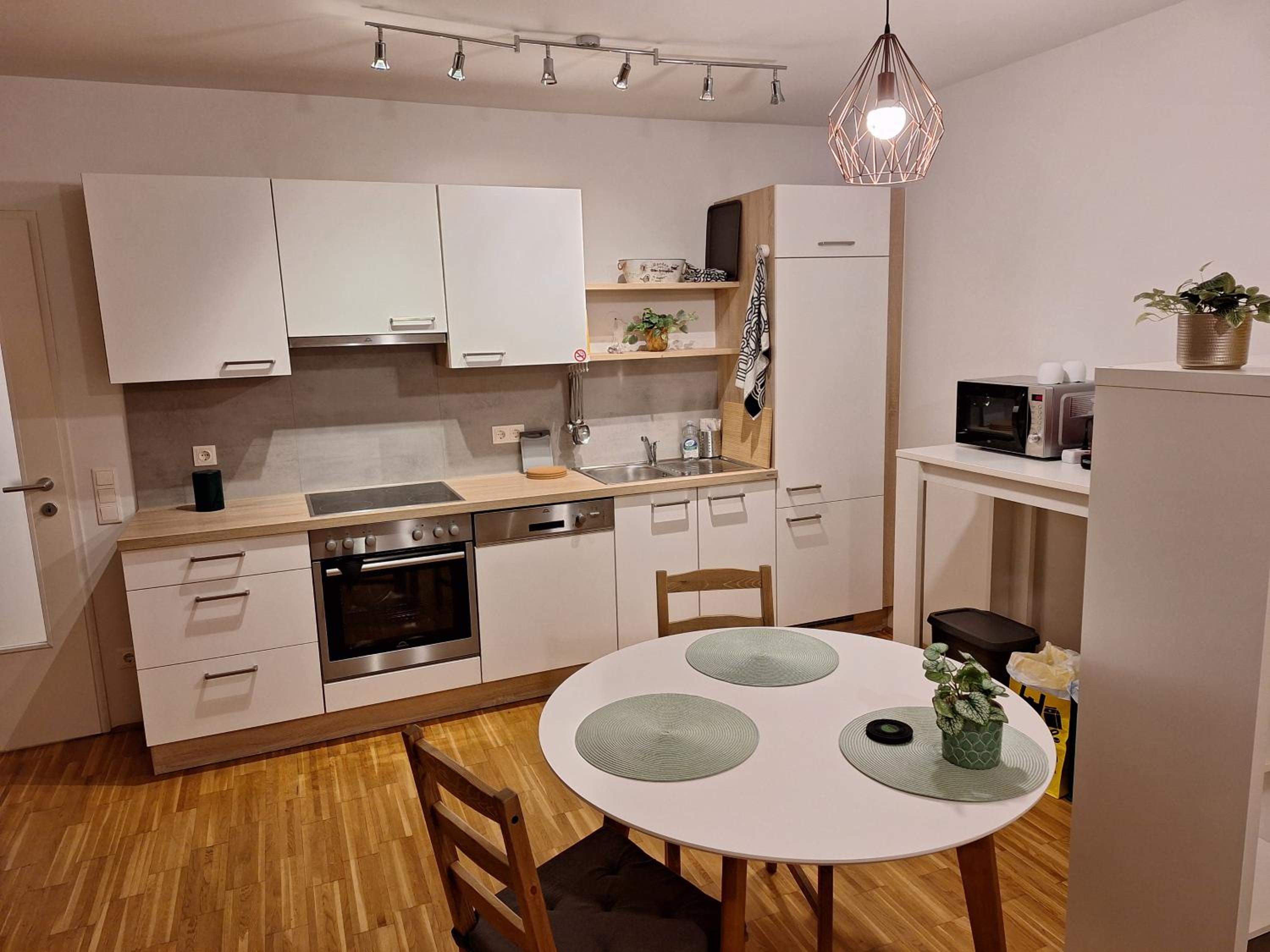 Modern yet cozy apartment with all amenities and quiet south-balcony