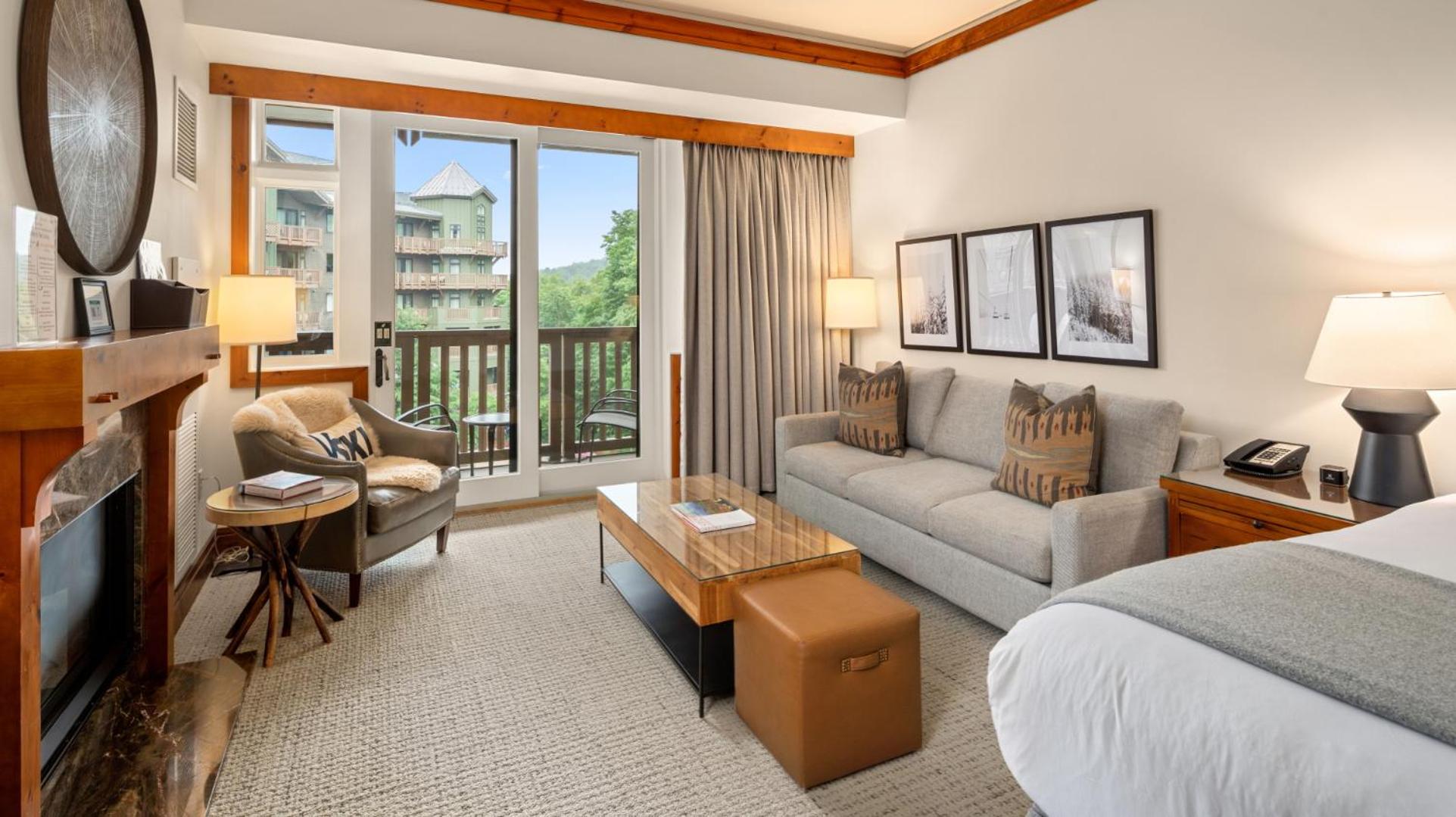 343 Studio Spruce Peak Lodge at Stowe Mt Resort Sleeps 4 view 4