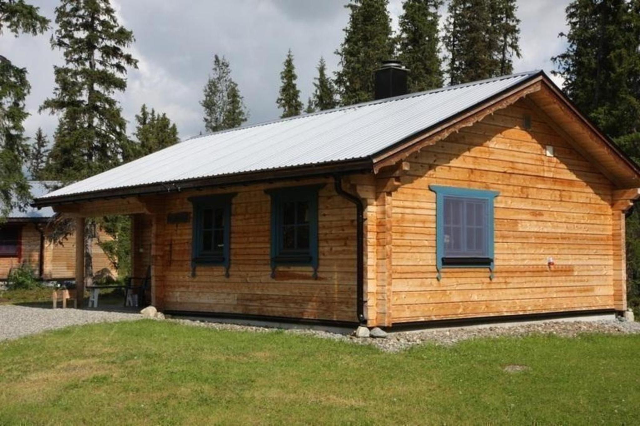 Gemütliches Blockhaus mit Kamin im Oviksfjäll