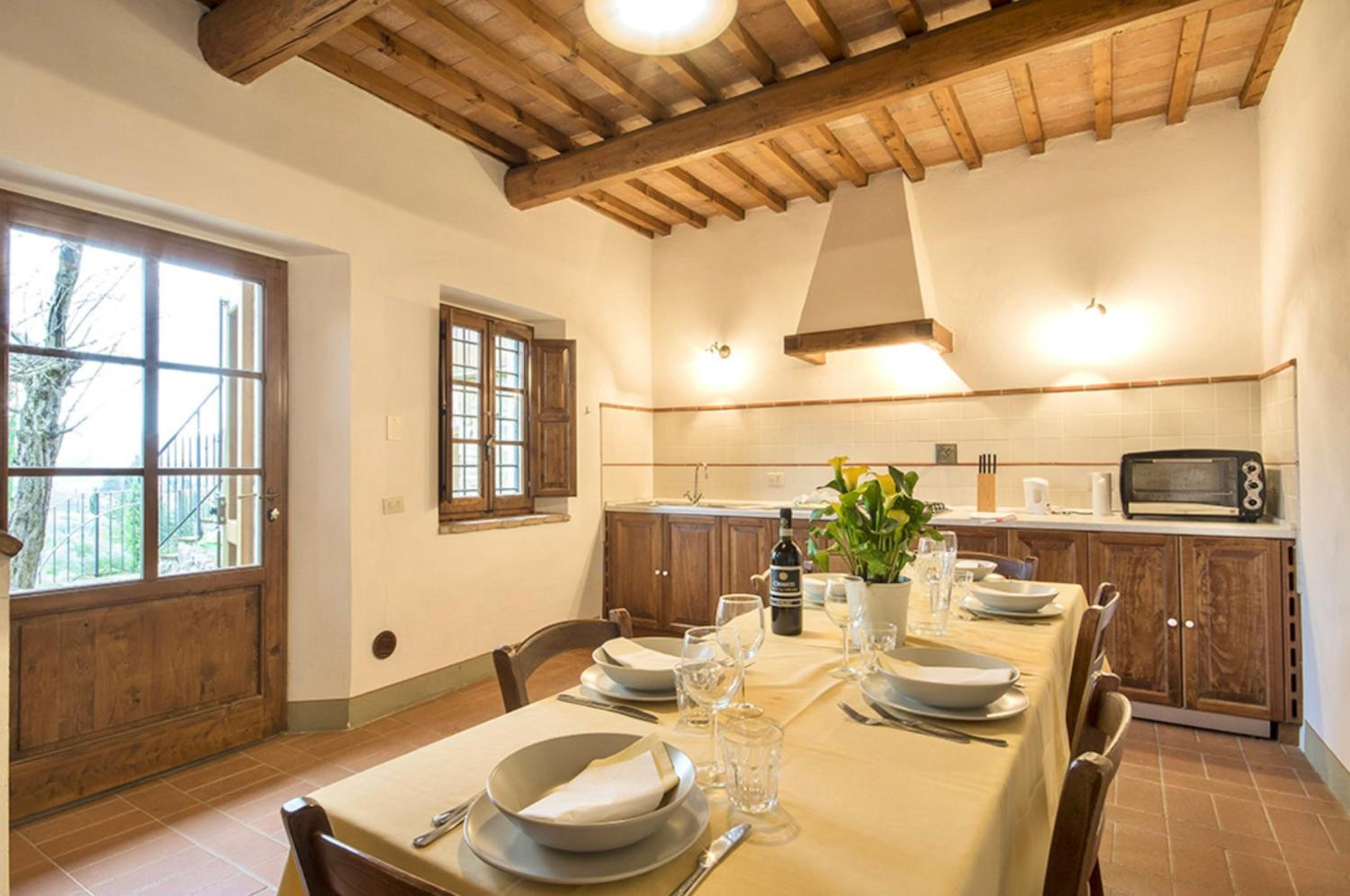 THR-Apartment with 3 bedrooms, 7 beds, 3 bathrooms, air conditioning and private outdoor space in a residence with swimming pool not far from Florence