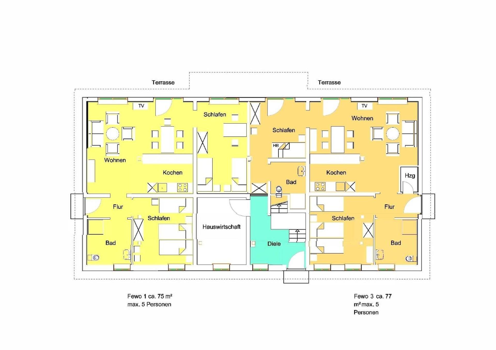 Wohnung in Wohlenberg mit Garten und Terrasse
