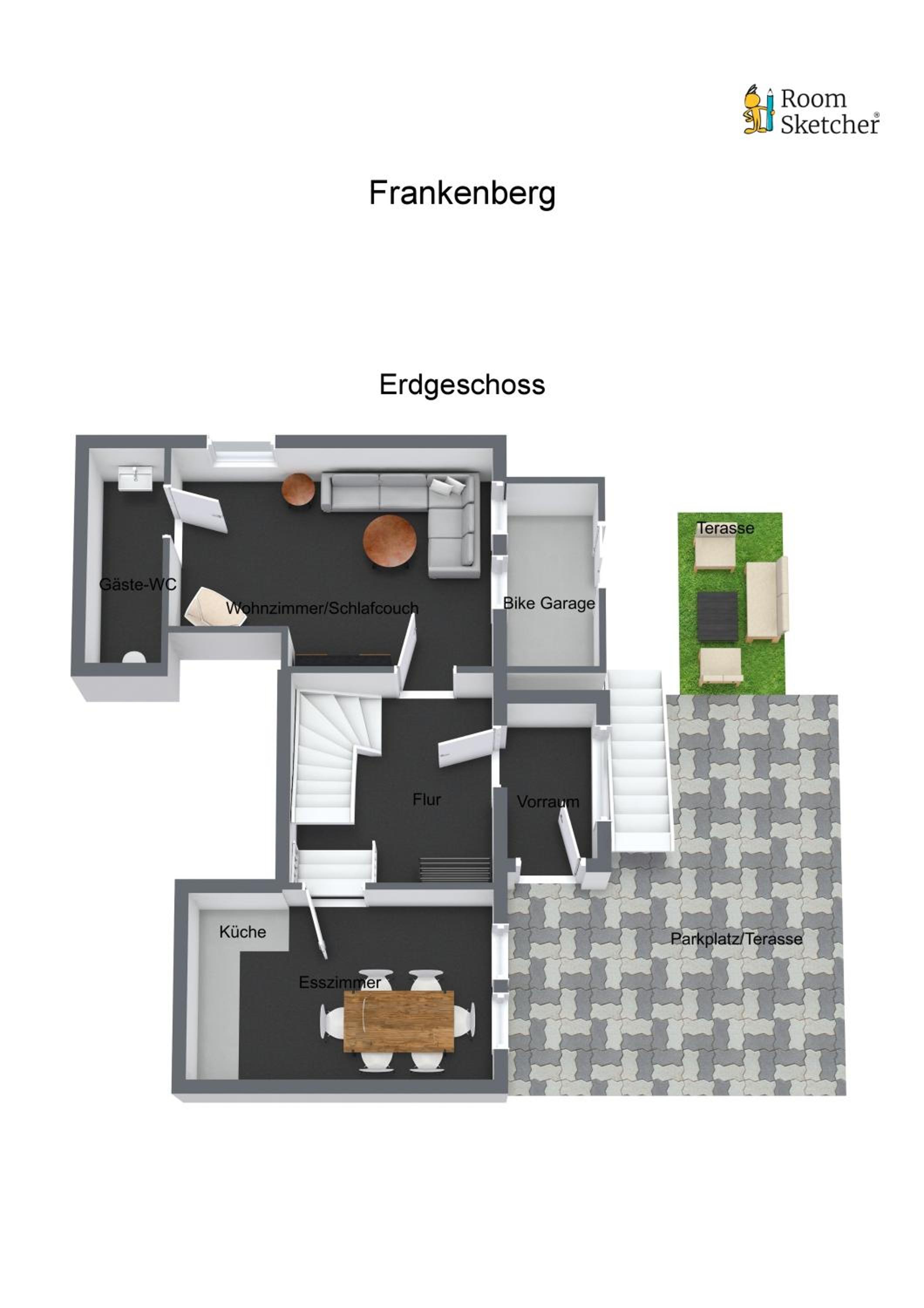 KAMINGO - 2 Apartments, Zentral mit gemeinsamer Terrasse, max 12 Pers