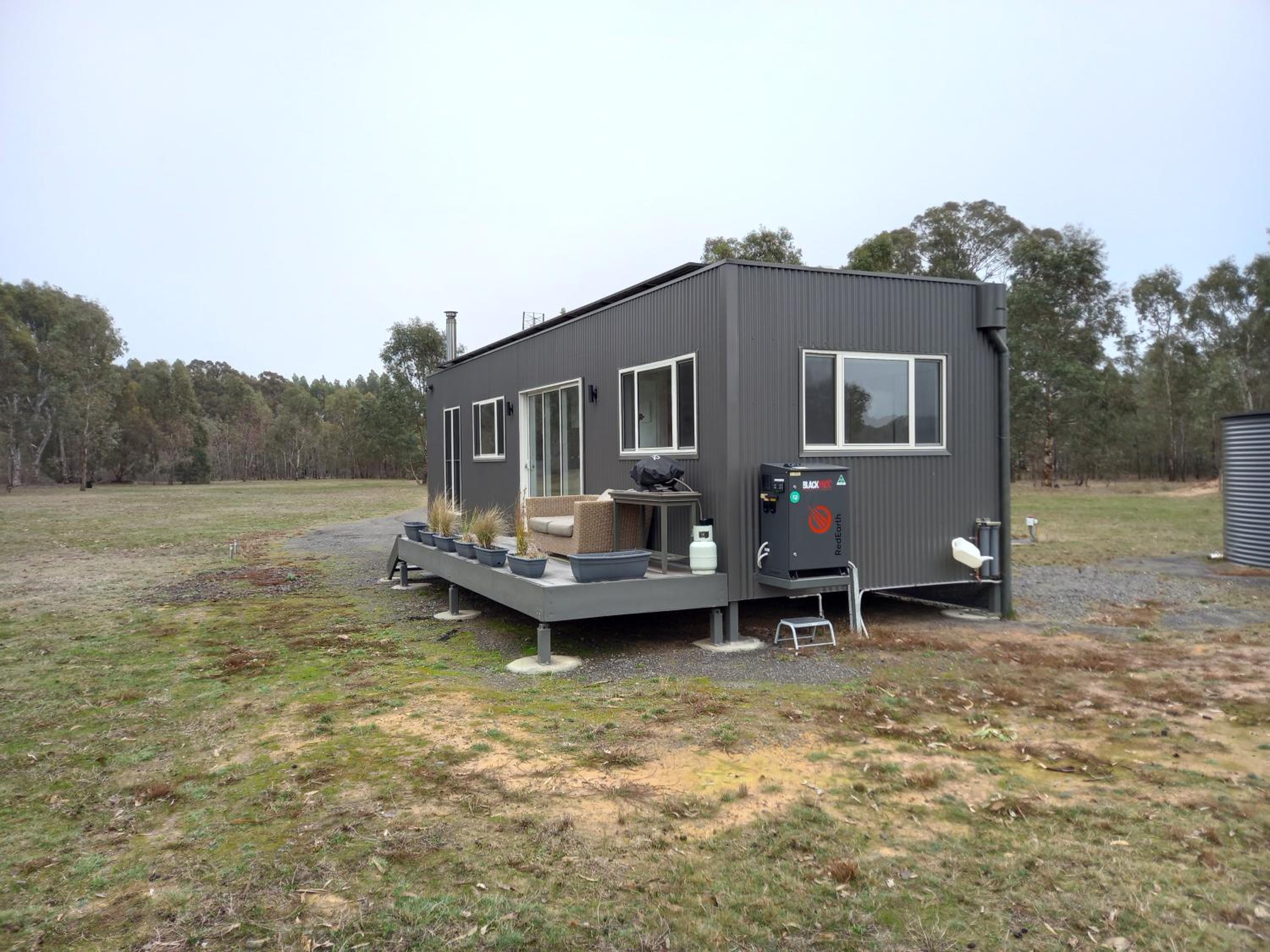 Lakeside Off-Grid Luxury Cabin Redman View