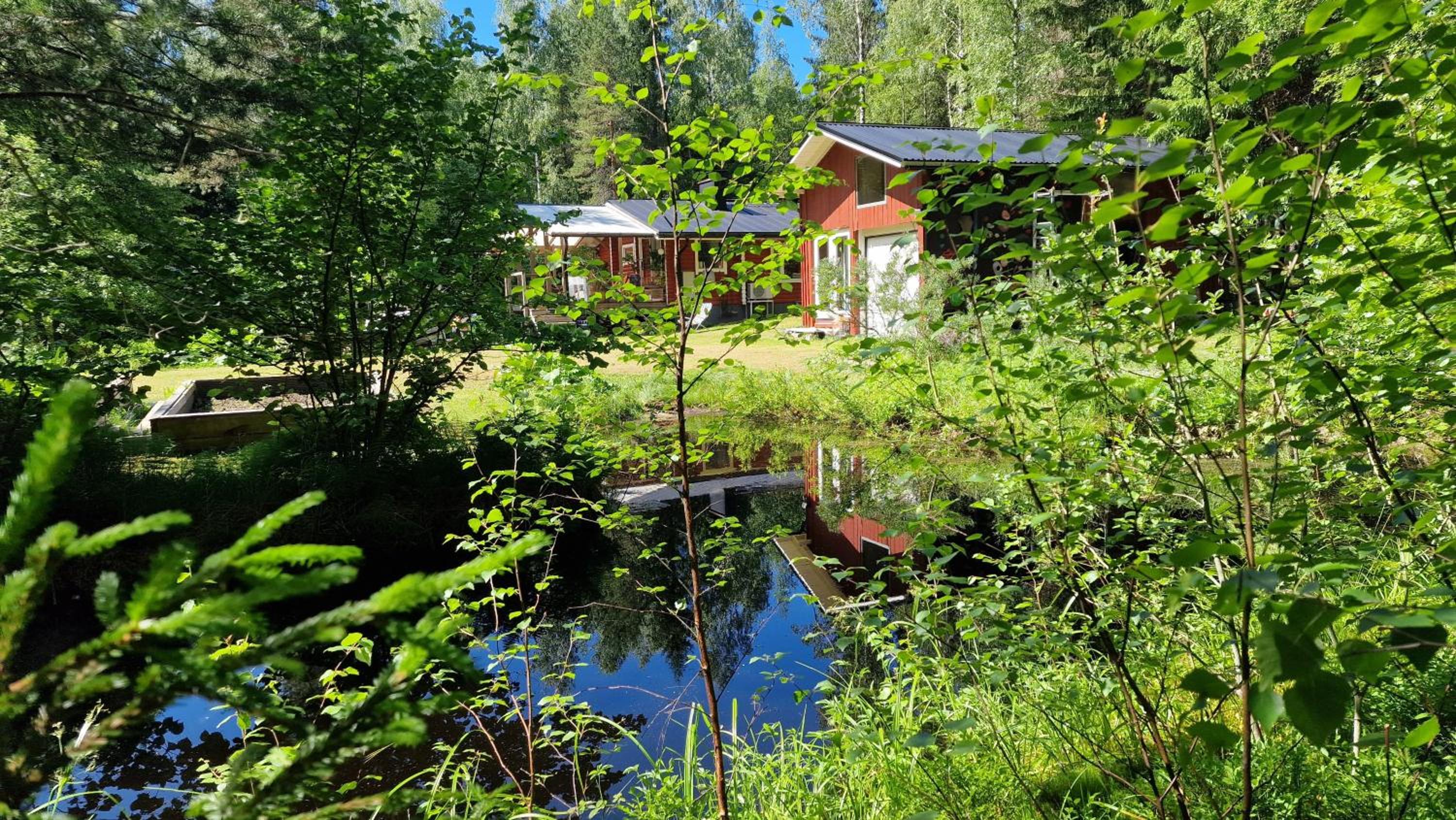 Hirsimökki kansallispuistossa