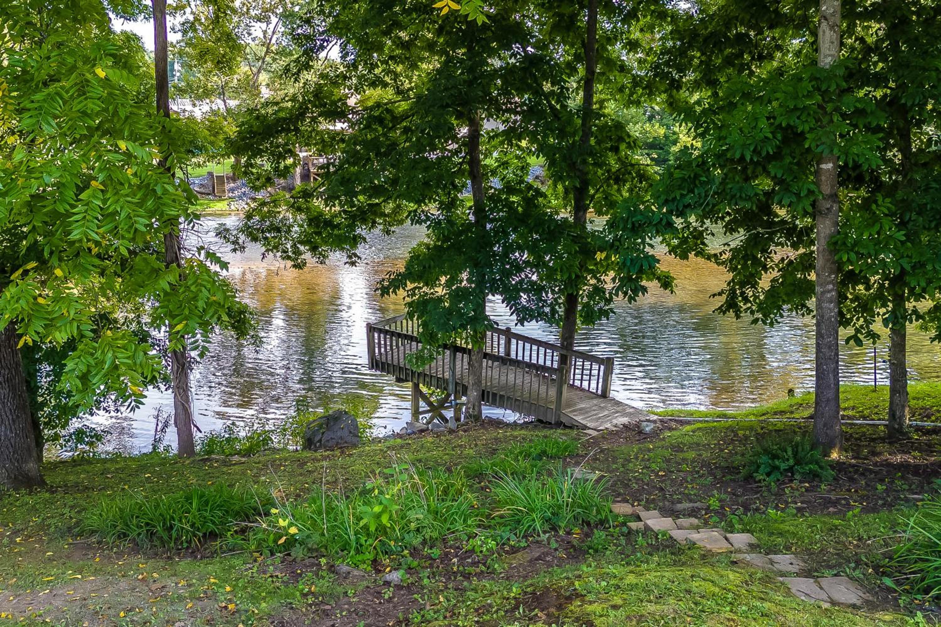 Dock! Riverfront Anglers Oasis in Elizabethton