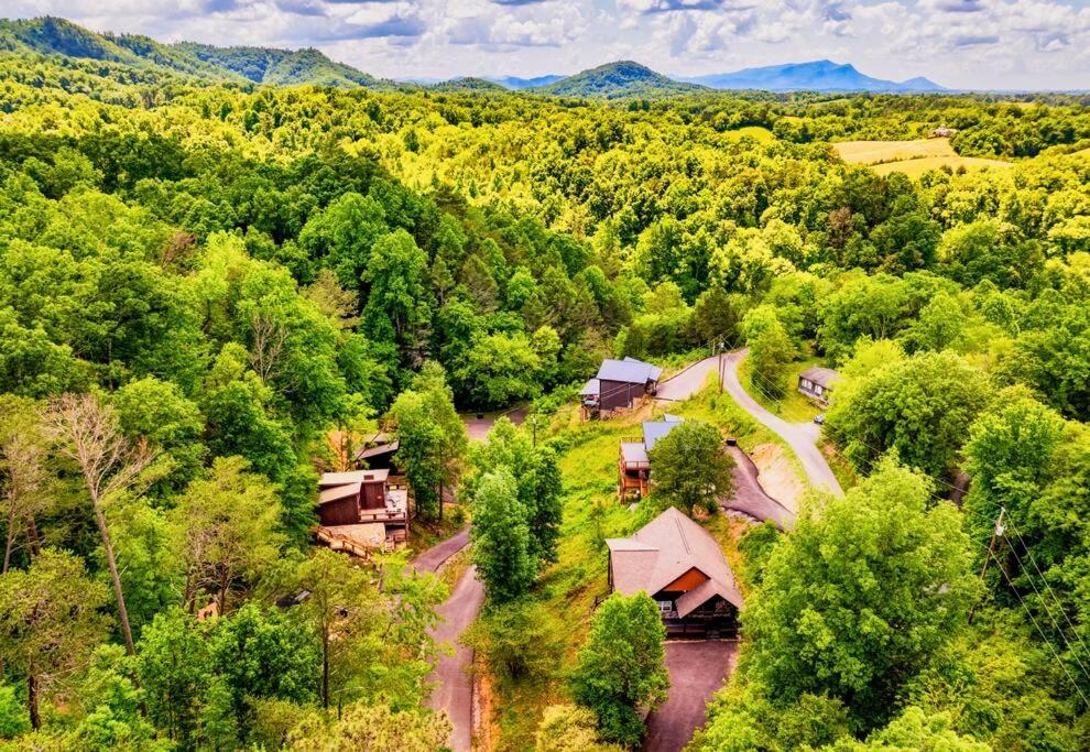 Modern Cabin with King Beds, Fire pit, Hot tub & 5 miles to Dollwd view 2
