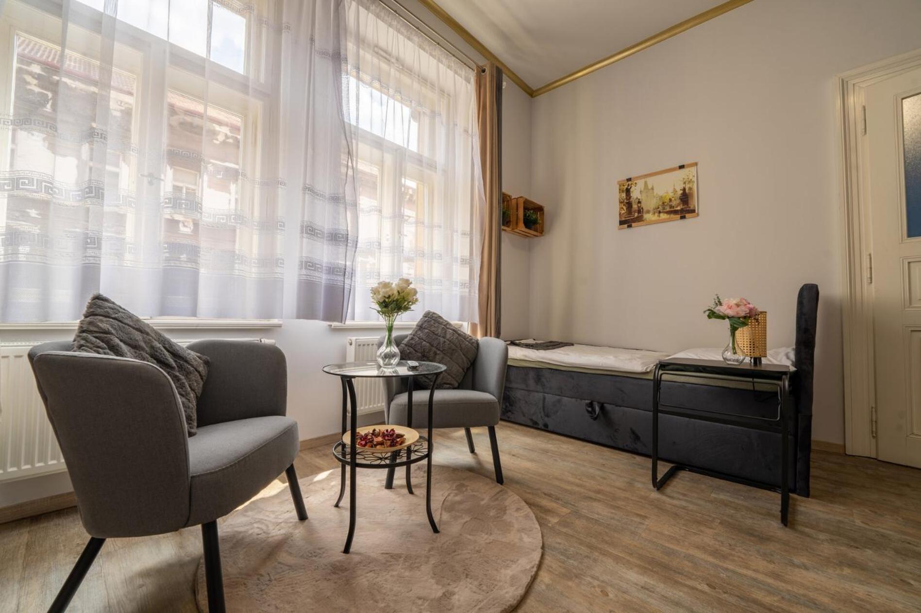Spacious 95m2 Riverside Apartment Zborovska Prague Smichov