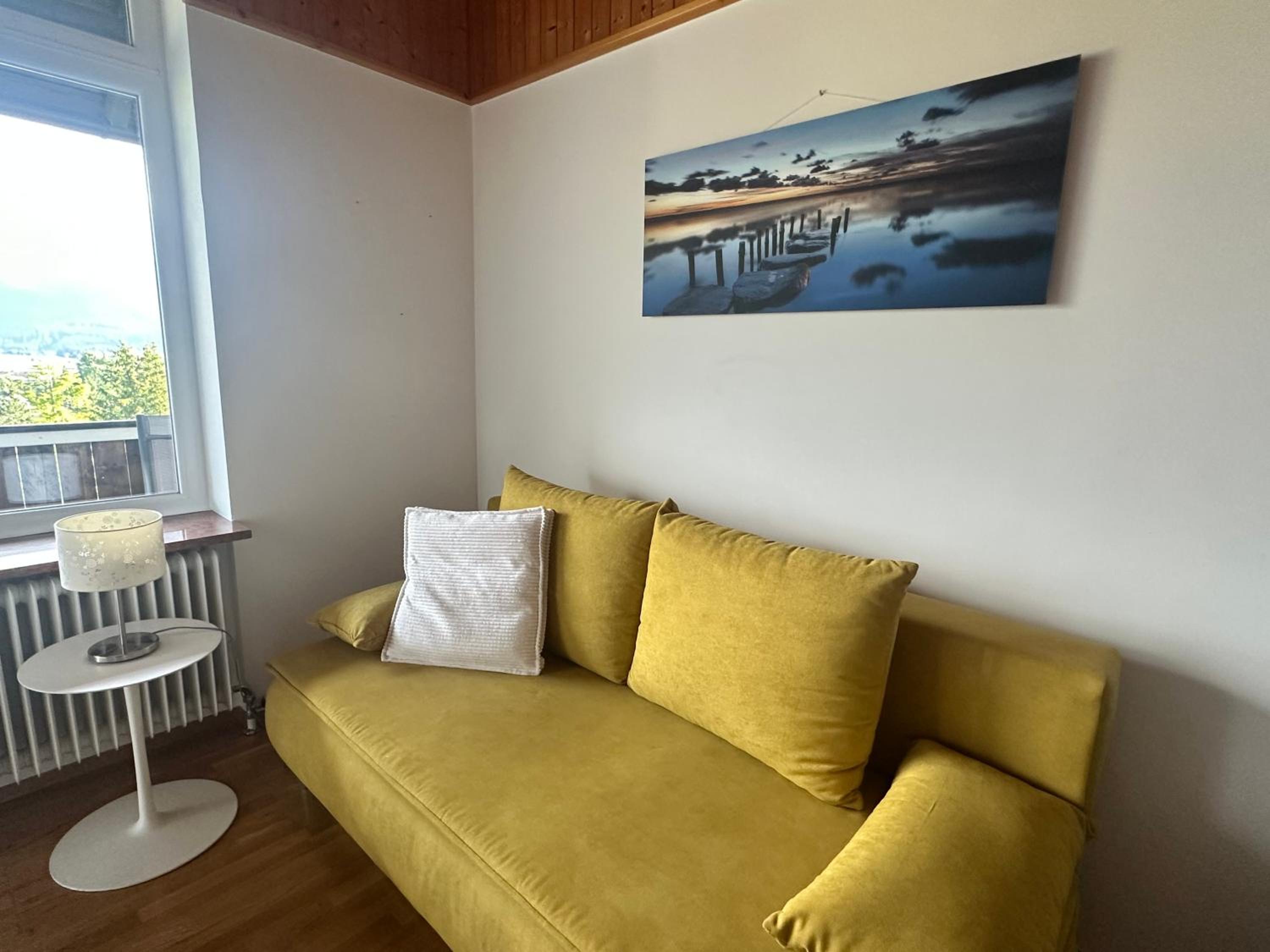 Das Alpenzeit Loft mit Balkon und Grimmingblick