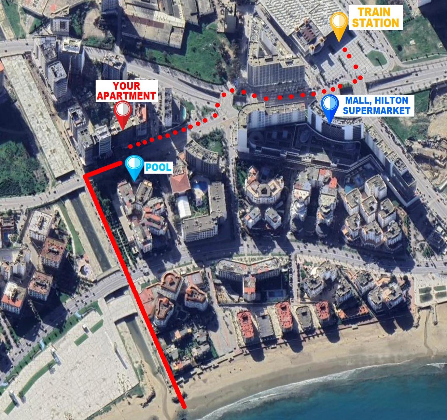 Modern elegance with Sea Views in Central Tangier - Steps to Beach, train and attractions! view 3