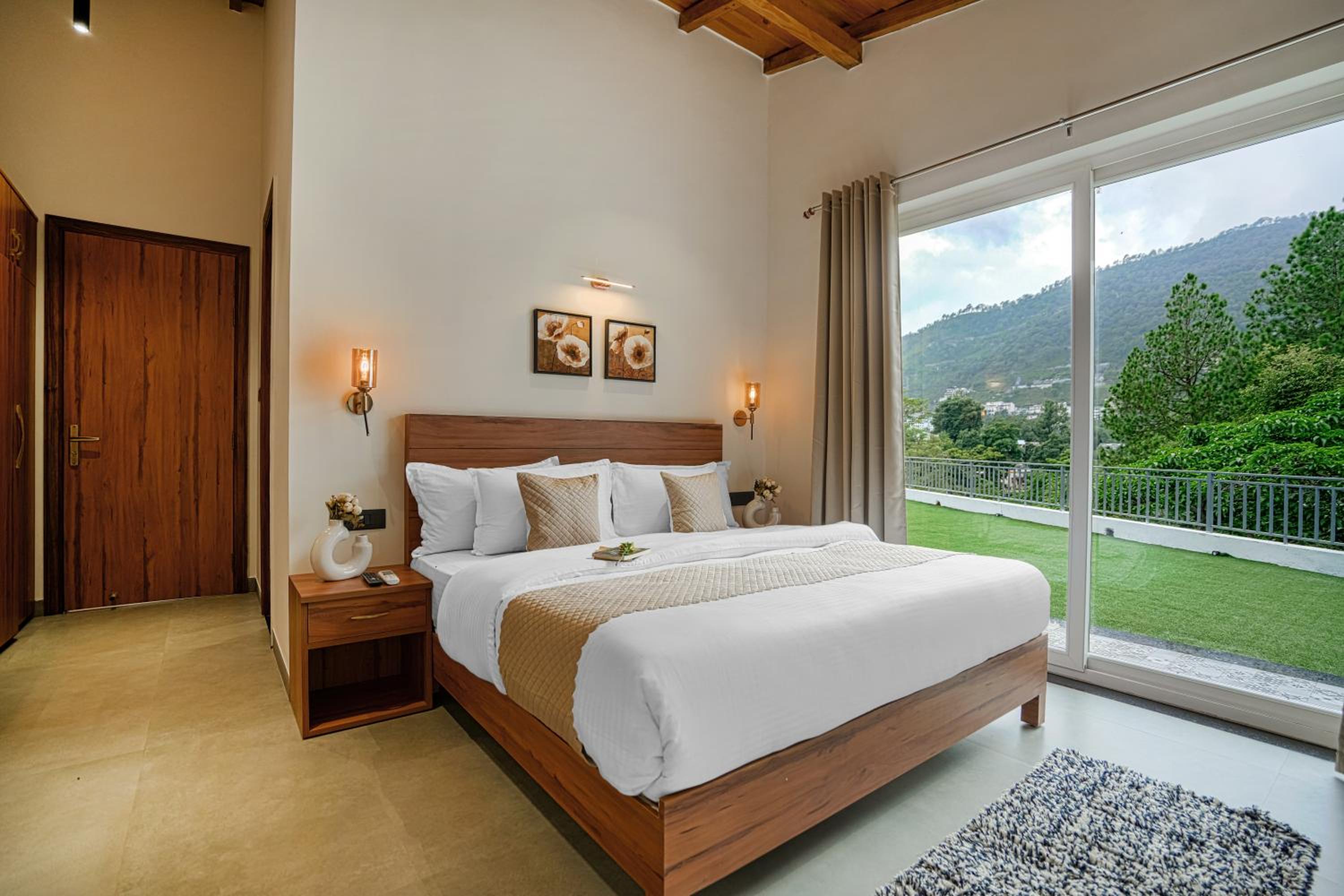 SaffronStays Bourbon - 2BR luxury villa with garden, BBQ, bonfire & valley views near Naukuchiatal & Bhimtal Lake