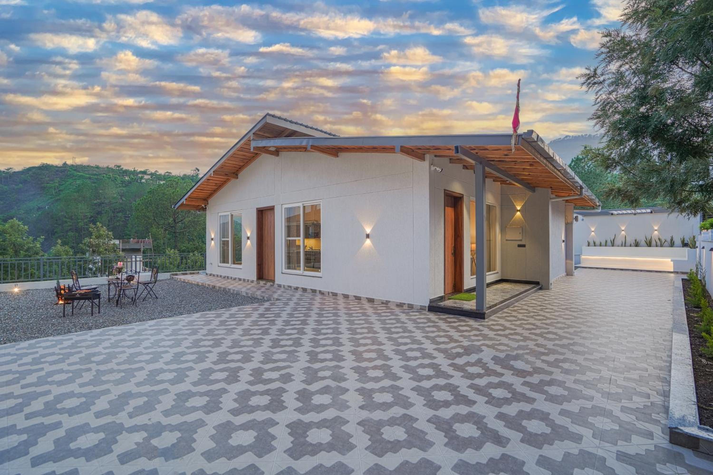SaffronStays Bourbon - 2BR luxury villa with garden, BBQ, bonfire & valley views near Naukuchiatal & Bhimtal Lake