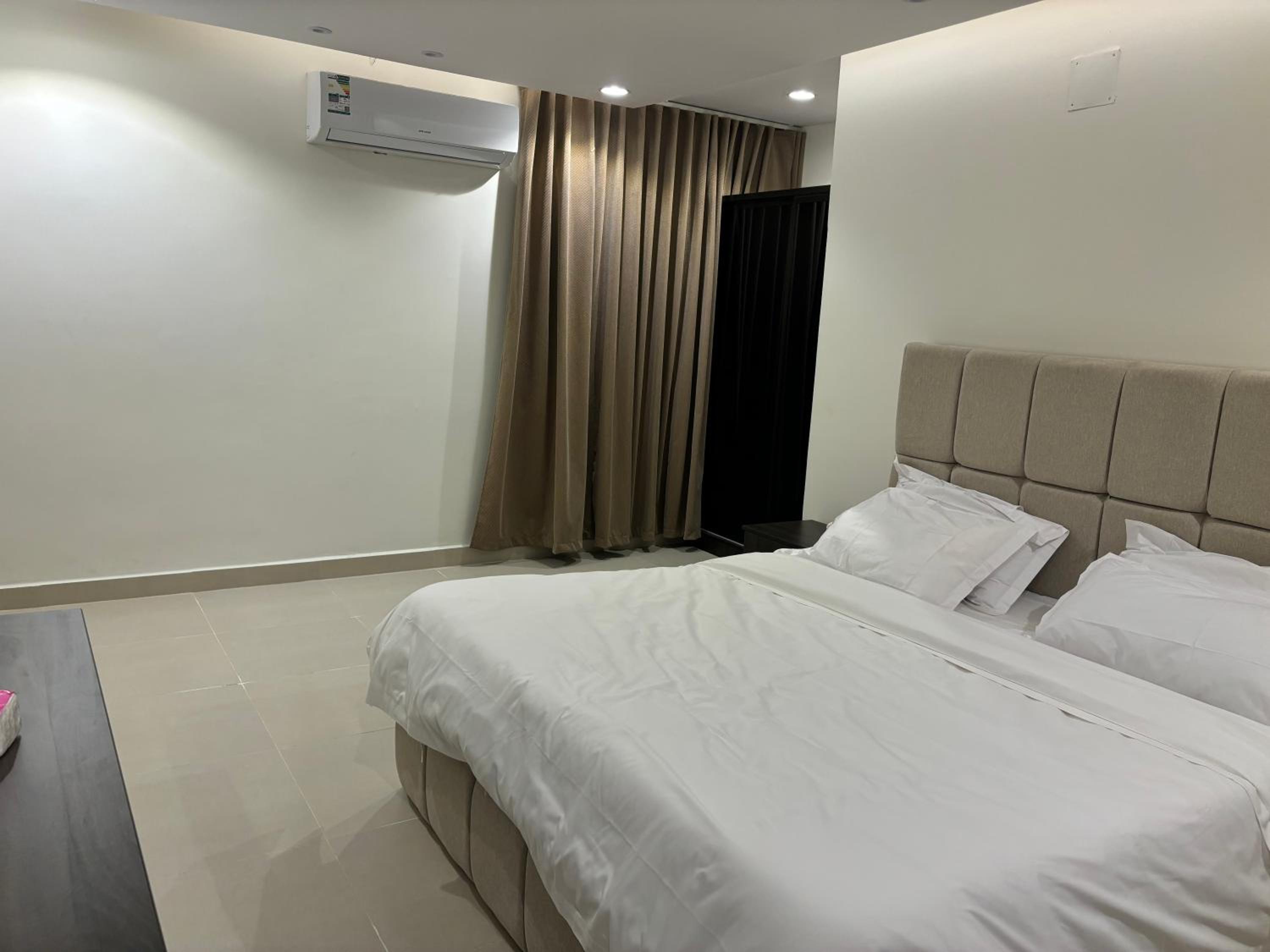 new apartment with room and living room