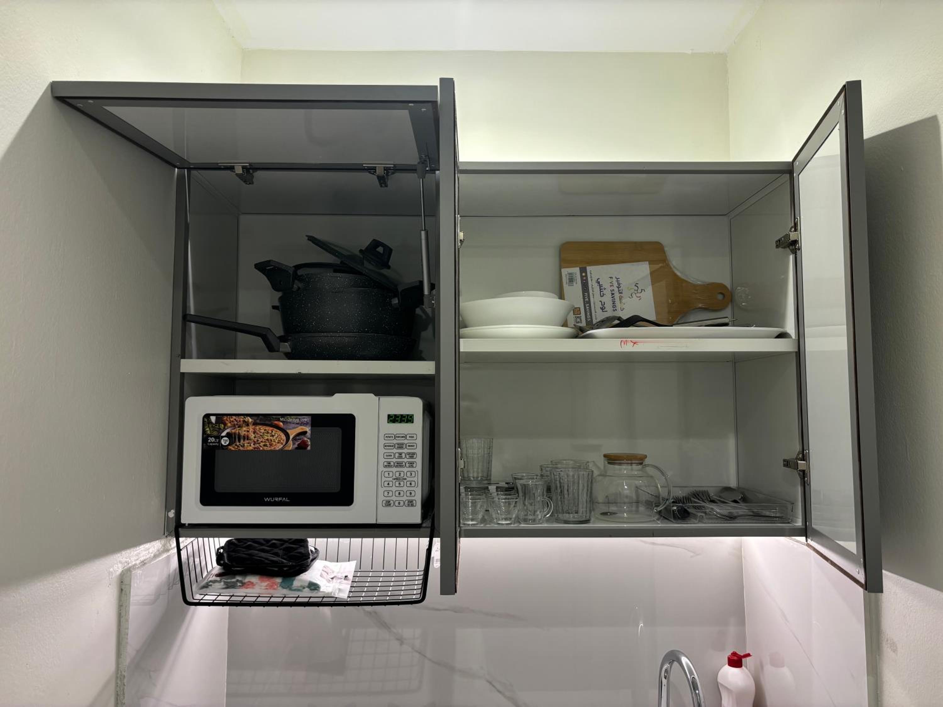 new apartment with room and living room