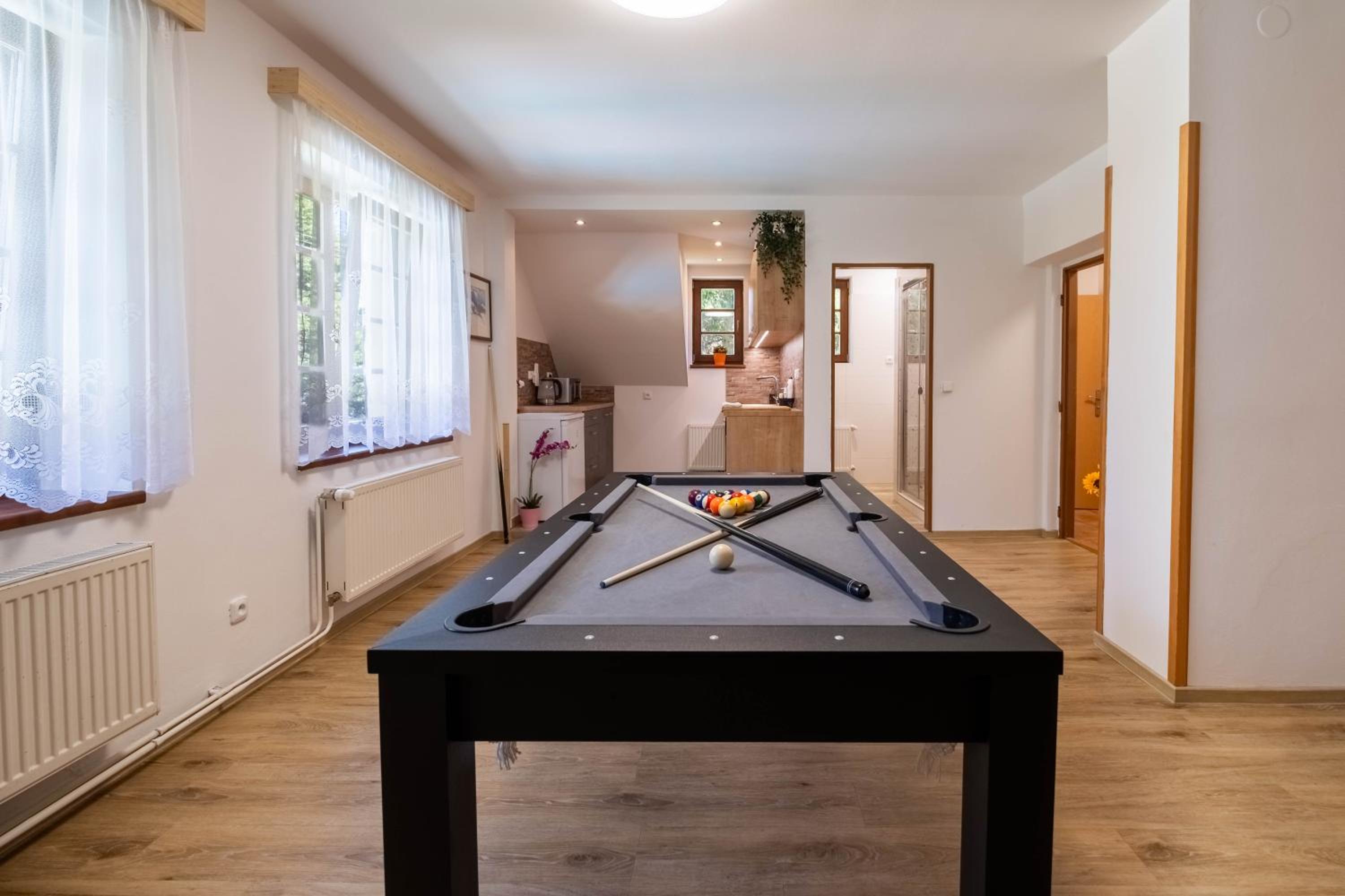 Villa with pool, sauna, pergola, park, and playground