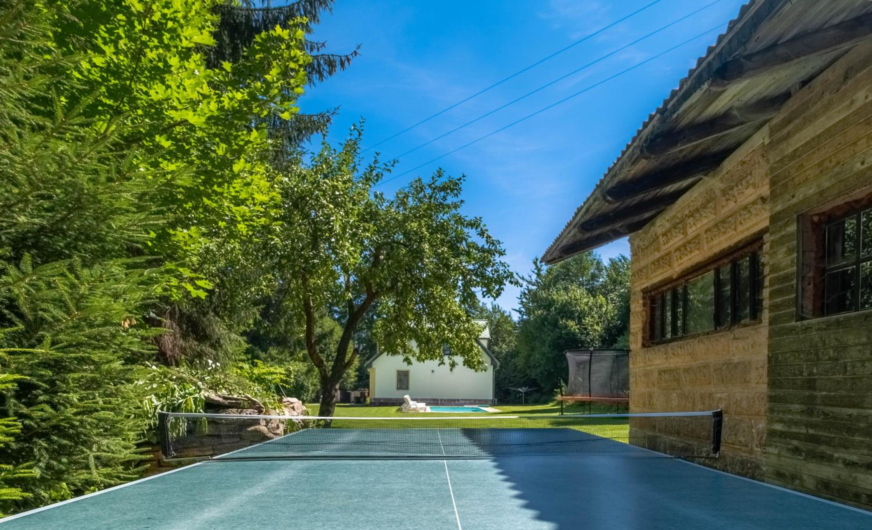 Villa with pool, sauna, pergola, park, and playground