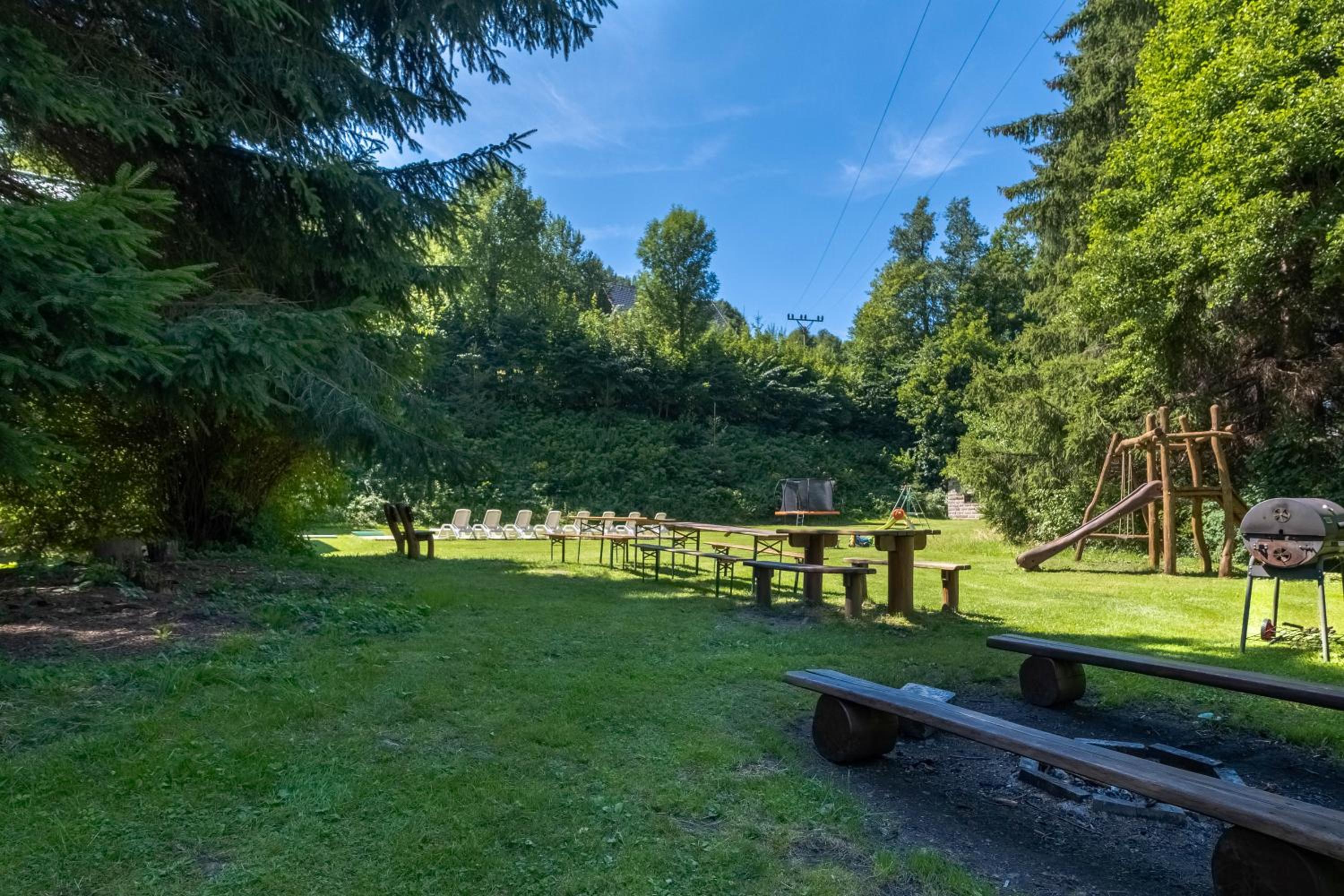 Villa with pool, sauna, pergola, park, and playground