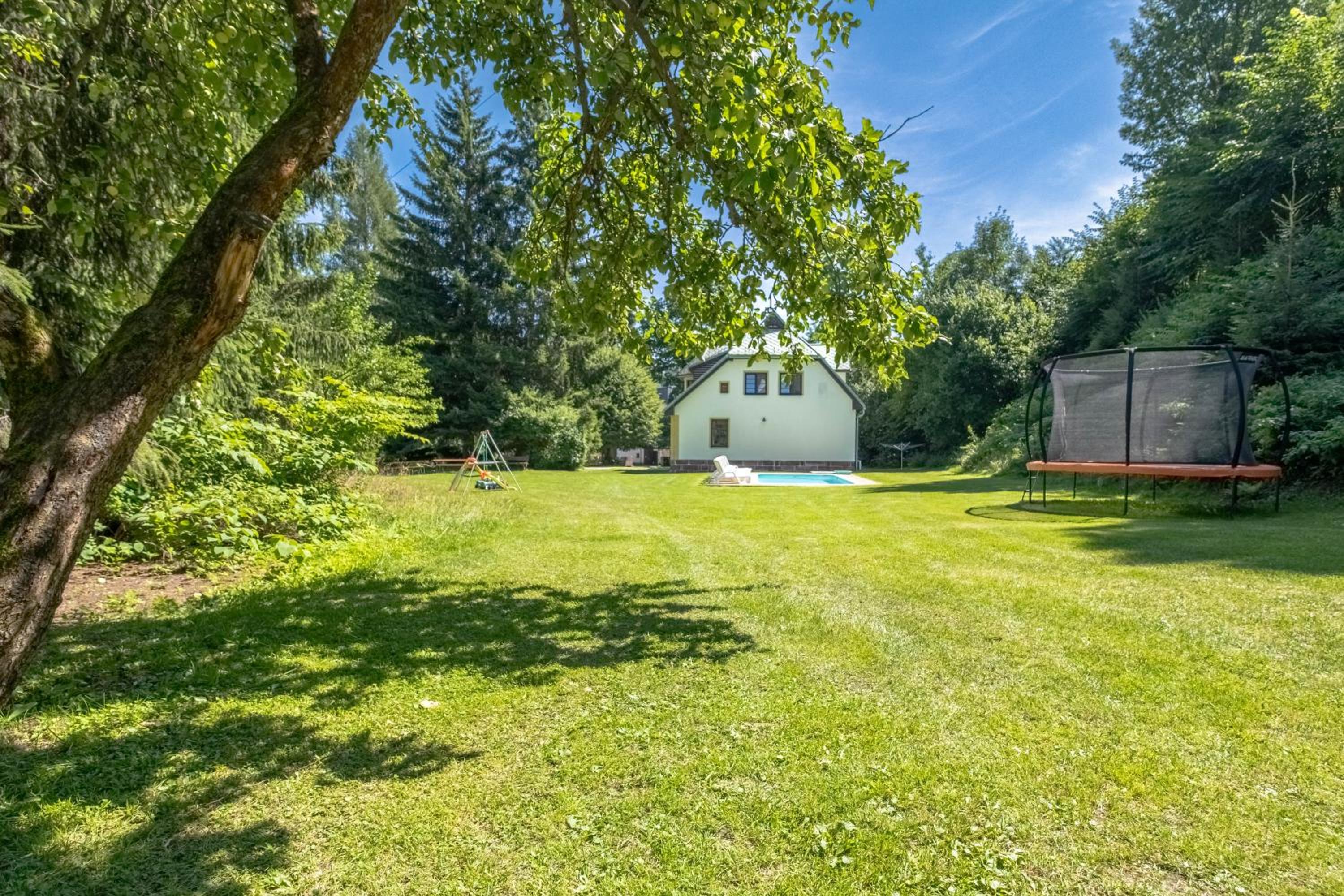 Villa with pool, sauna, pergola, park, and playground