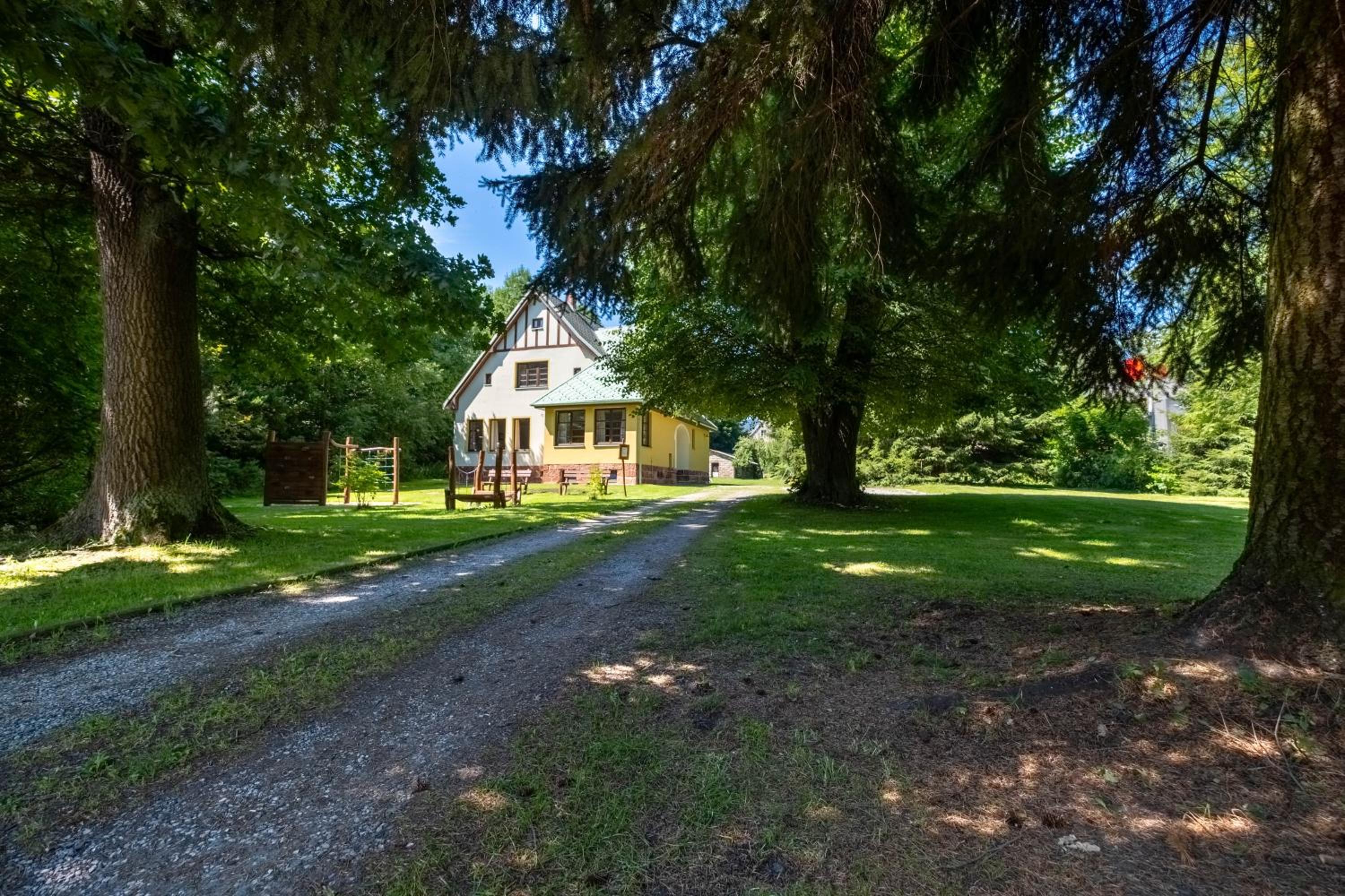 Villa with pool, sauna, pergola, park, and playground