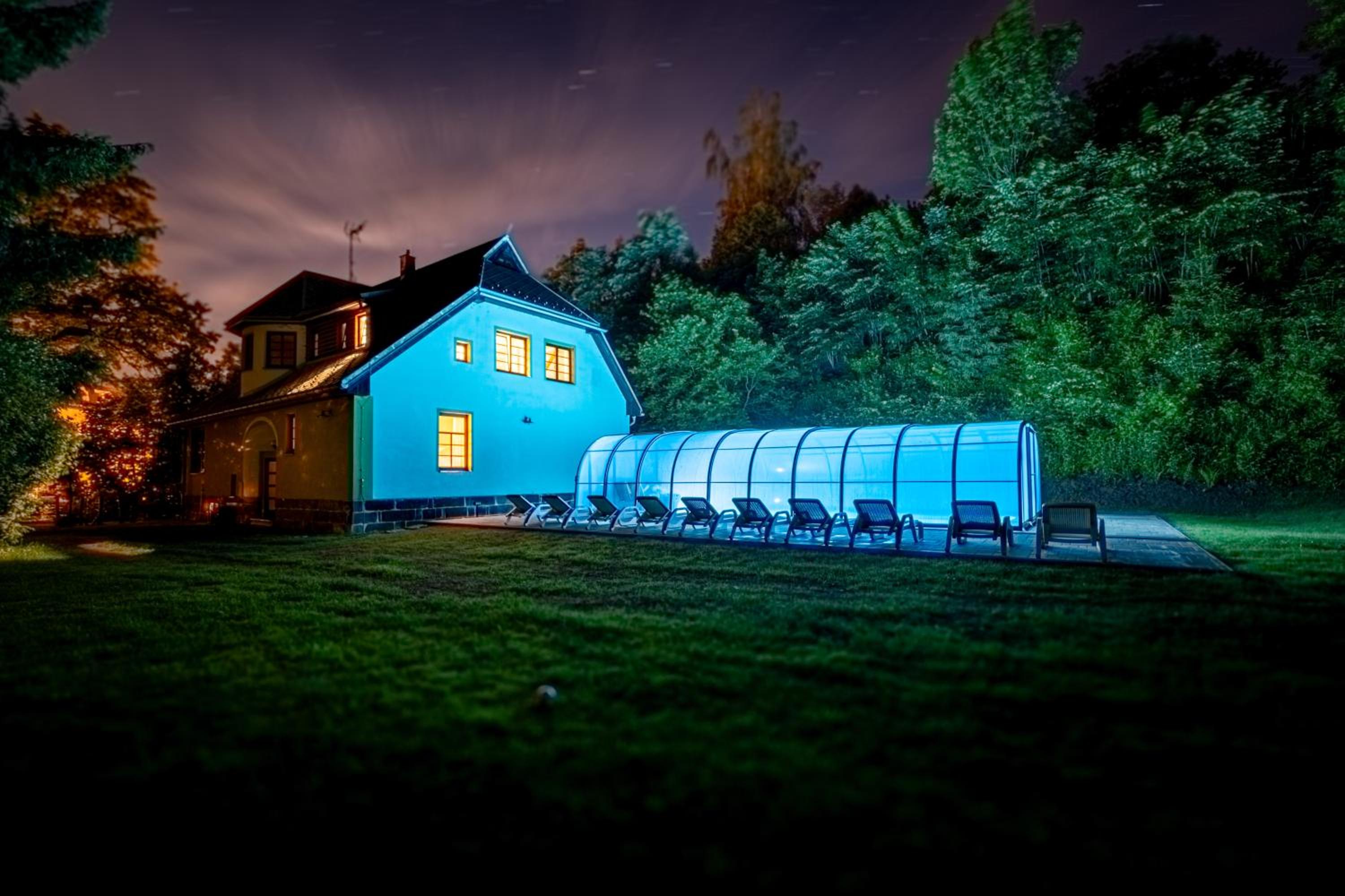 Villa with pool, sauna, pergola, park, and playground