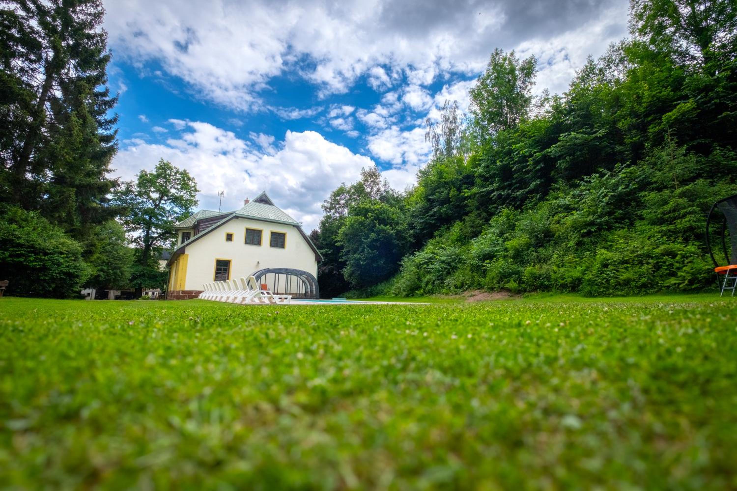 Villa with pool, sauna, pergola, park, and playground