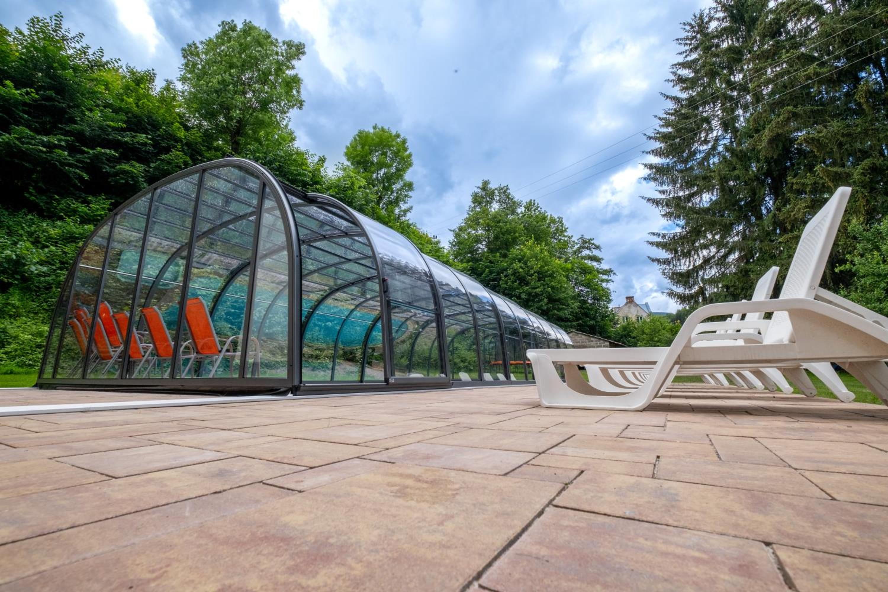 Villa with pool, sauna, pergola, park, and playground