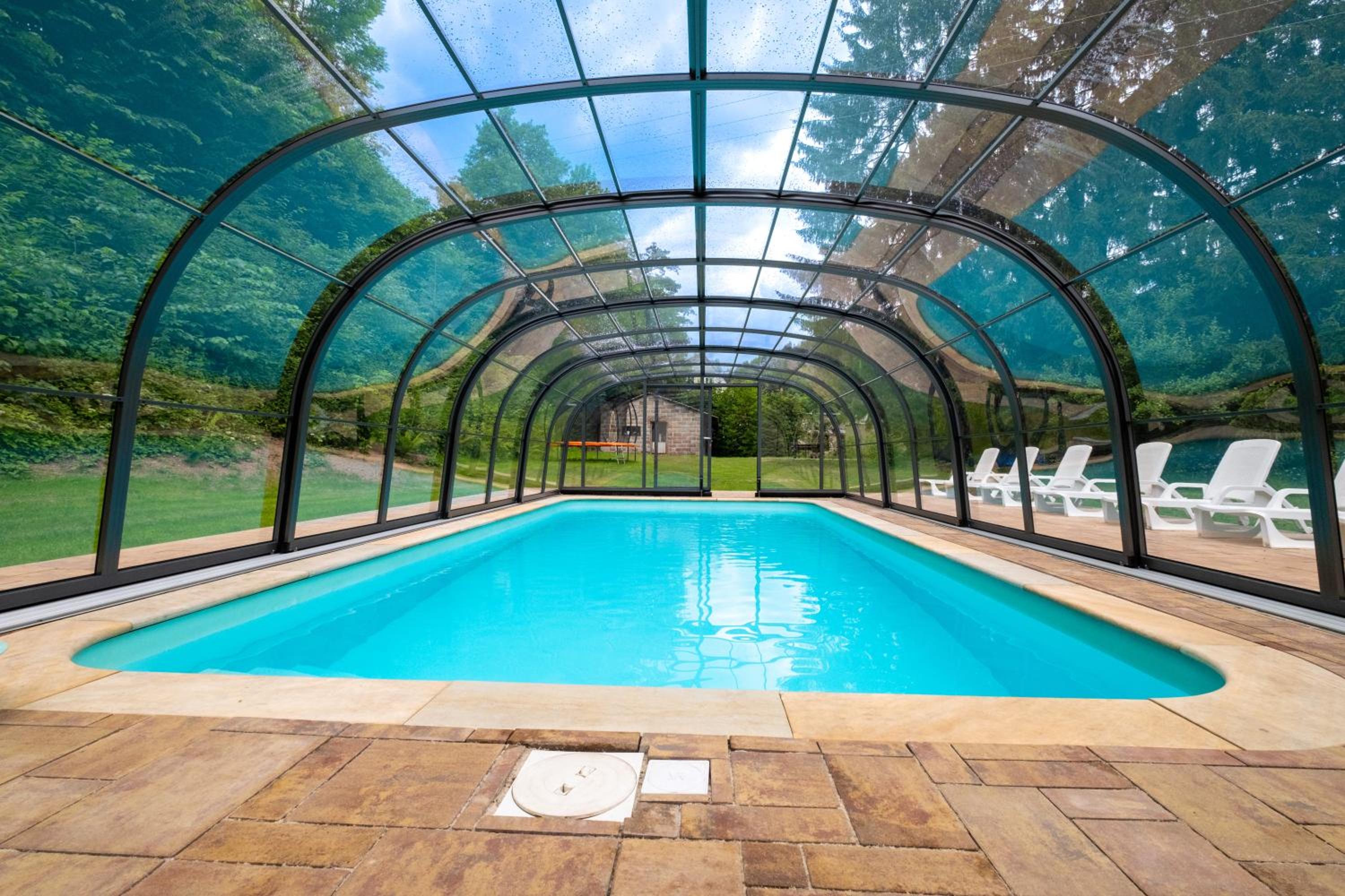 Villa with pool, sauna, pergola, park, and playground