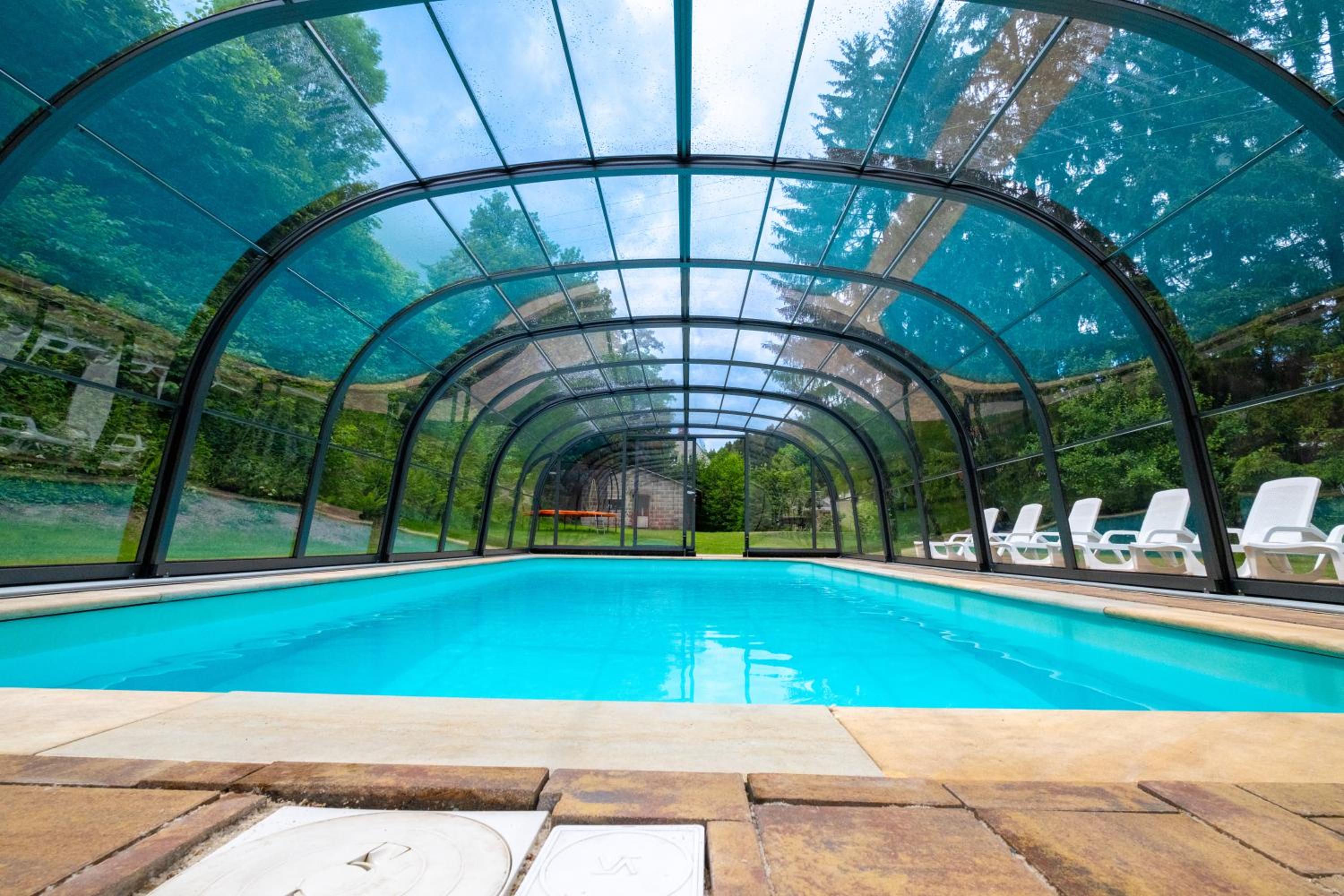 Villa with pool, sauna, pergola, park, and playground