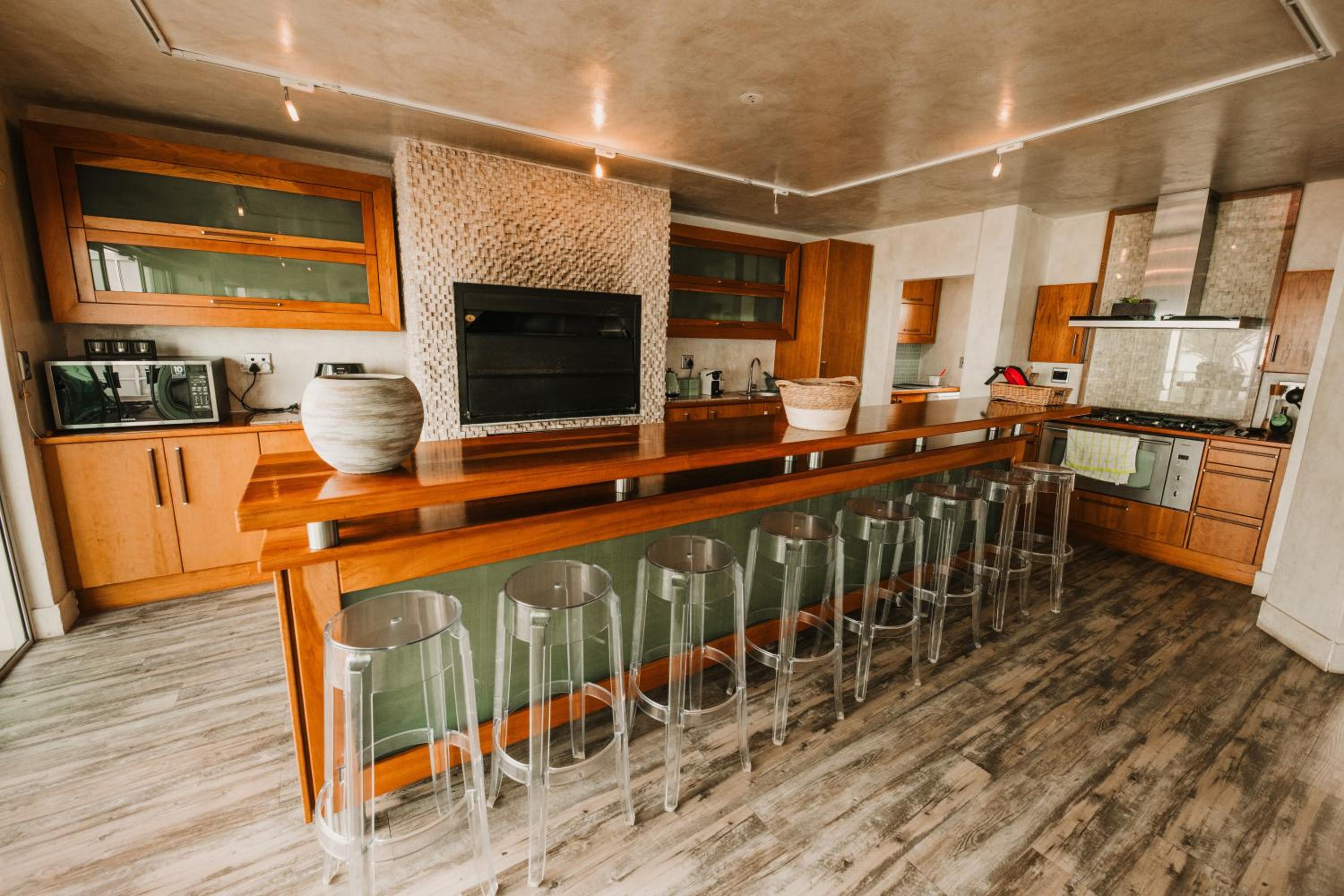 Family beachfront retreat view 2