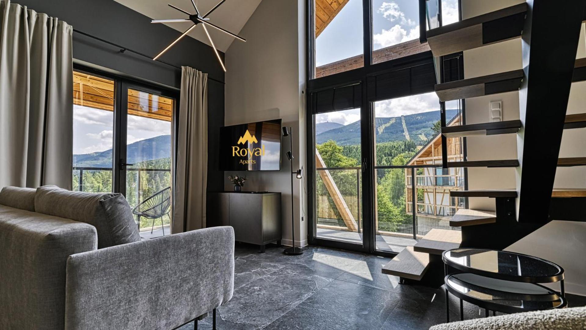 Orlik VIP Residence - Apartament dwupoziomowy Śnieżka Skyline z prywatną sauną