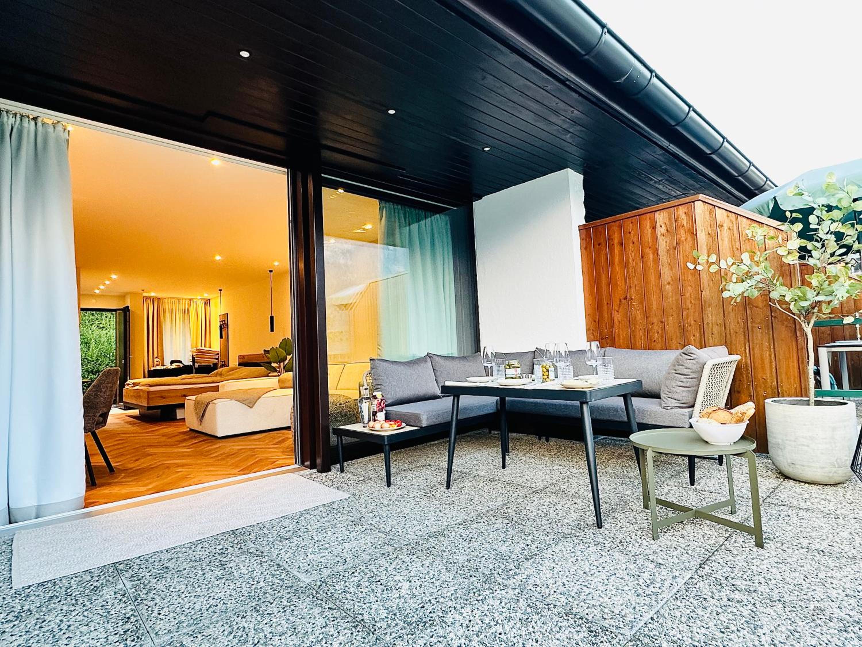 Das Alpenzeit Appartement mit Just Private Terrasse