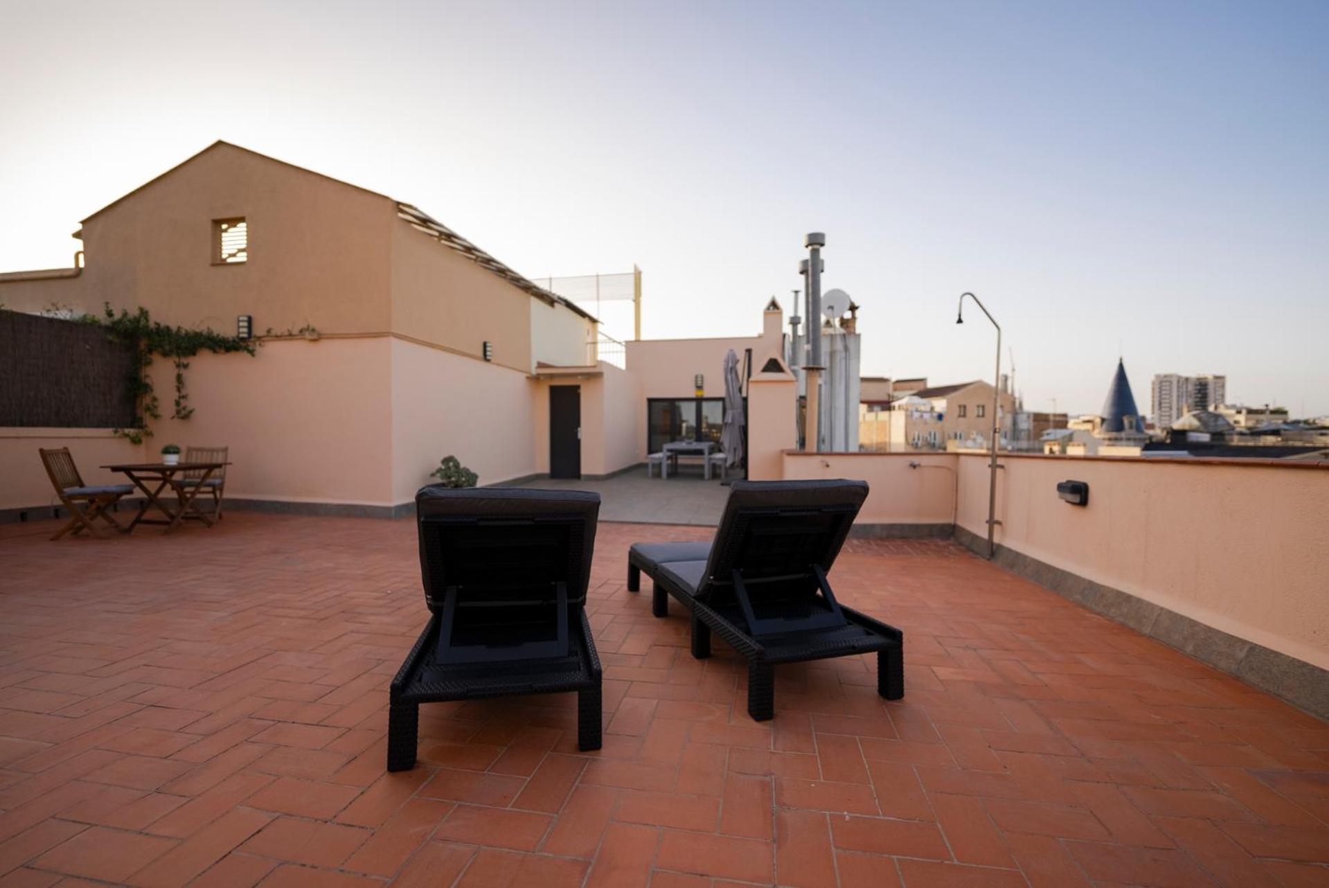 Ático con terraza en el corazón de Barcelona