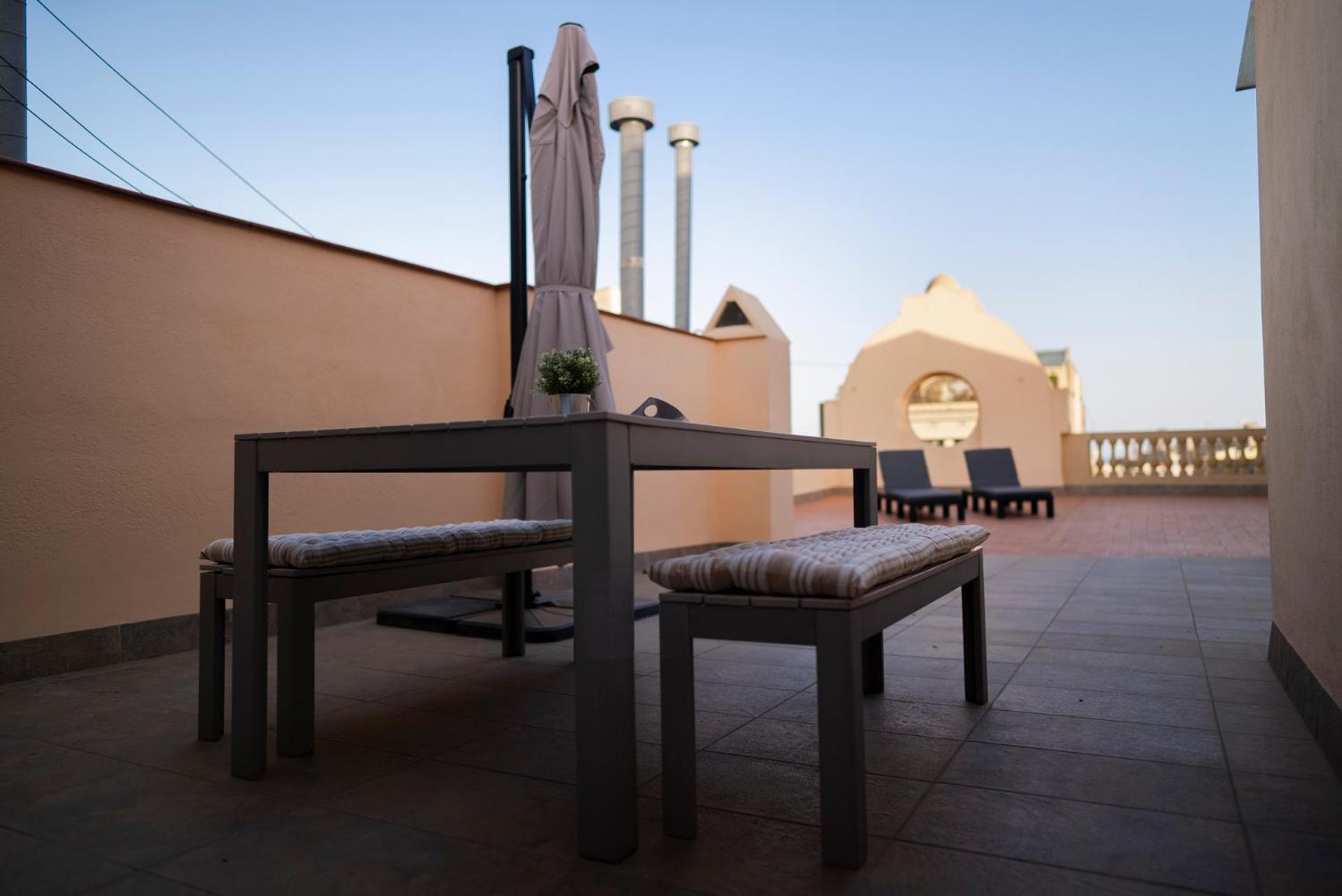 Ático con terraza en el corazón de Barcelona
