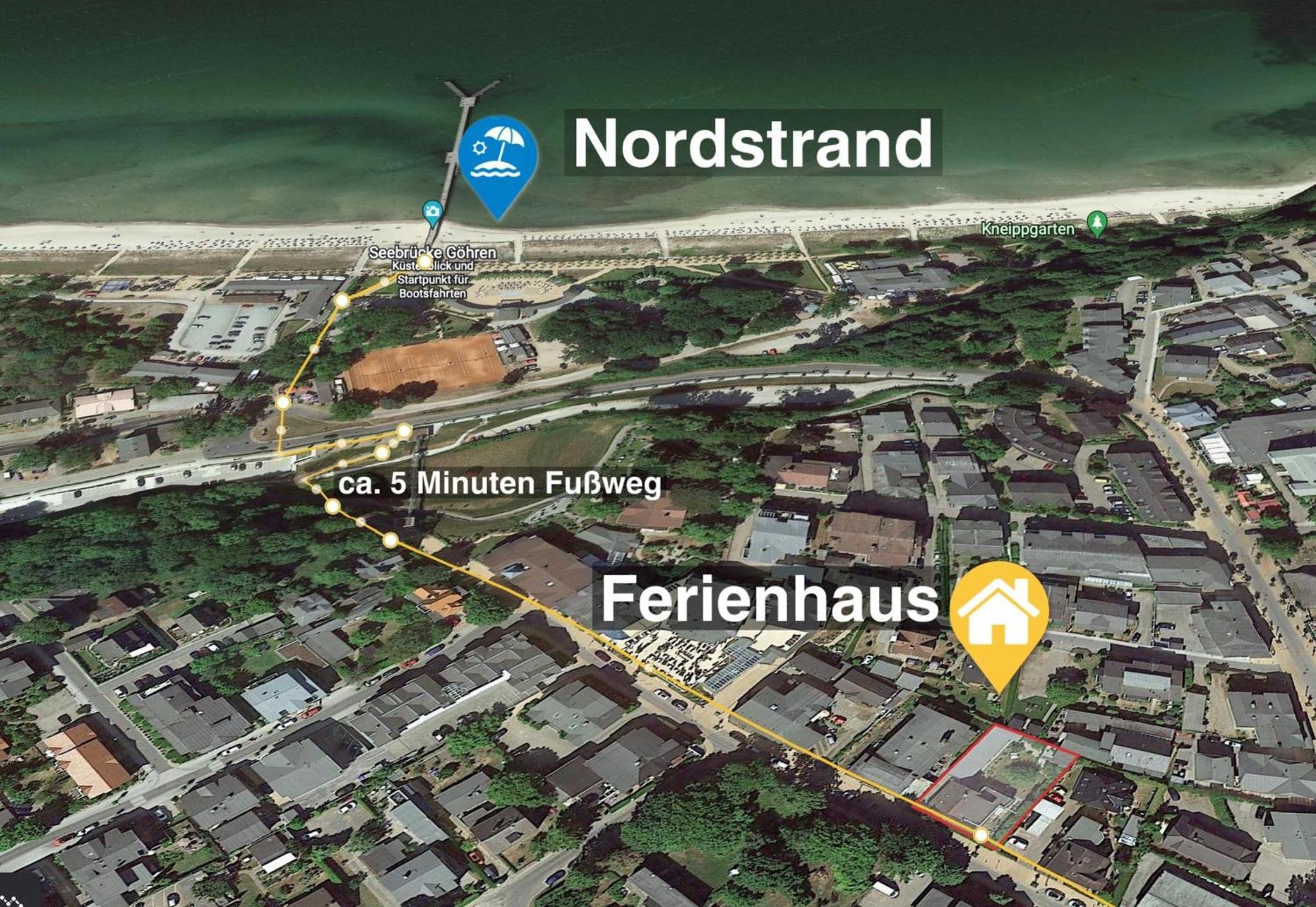 Ostseebad Göhren 8-Personen-Ferienhaus mit beh WPool