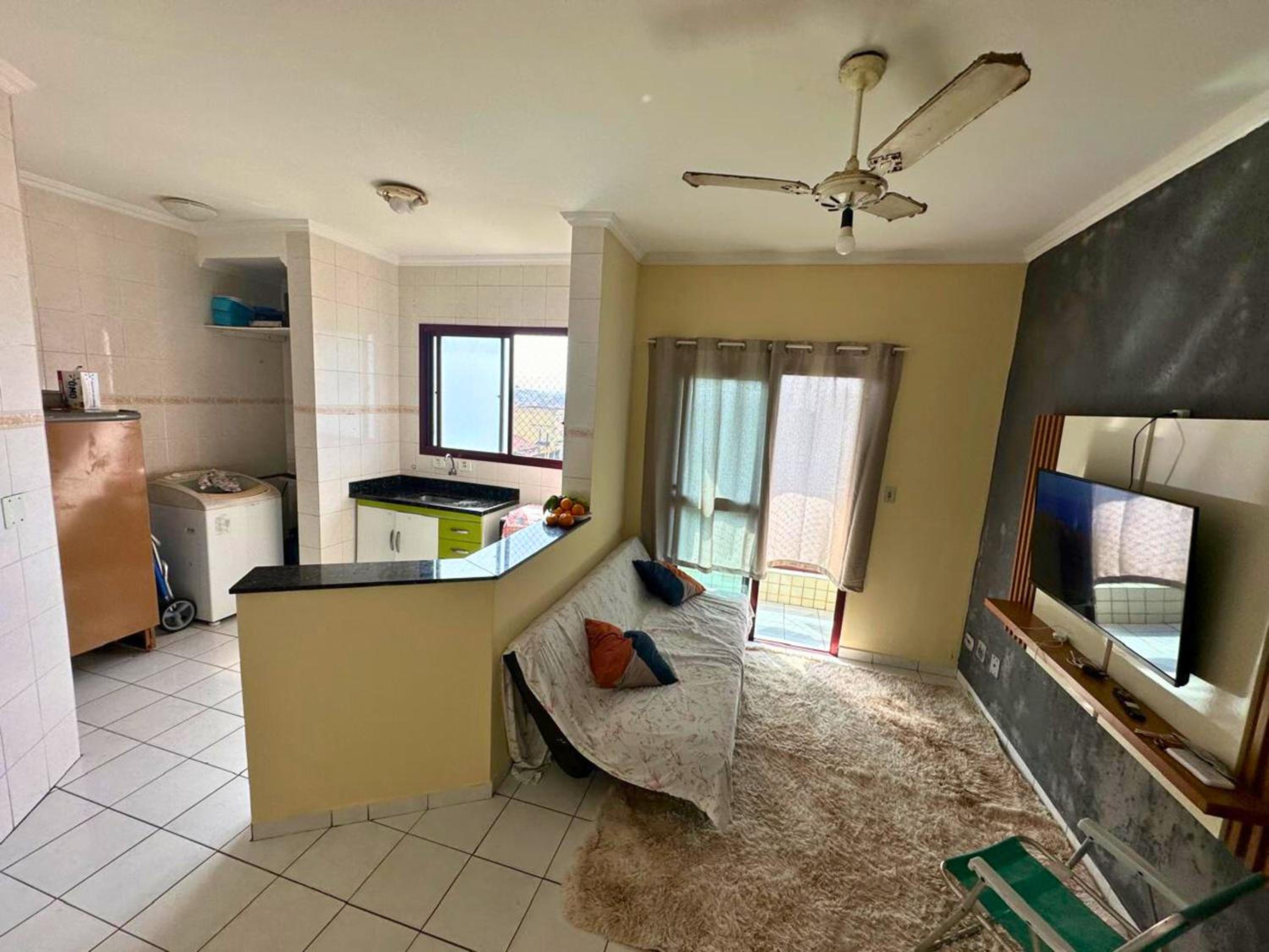 Apartamento Frente Mar com Vista para a Plataforma de Pesca Mongaguá