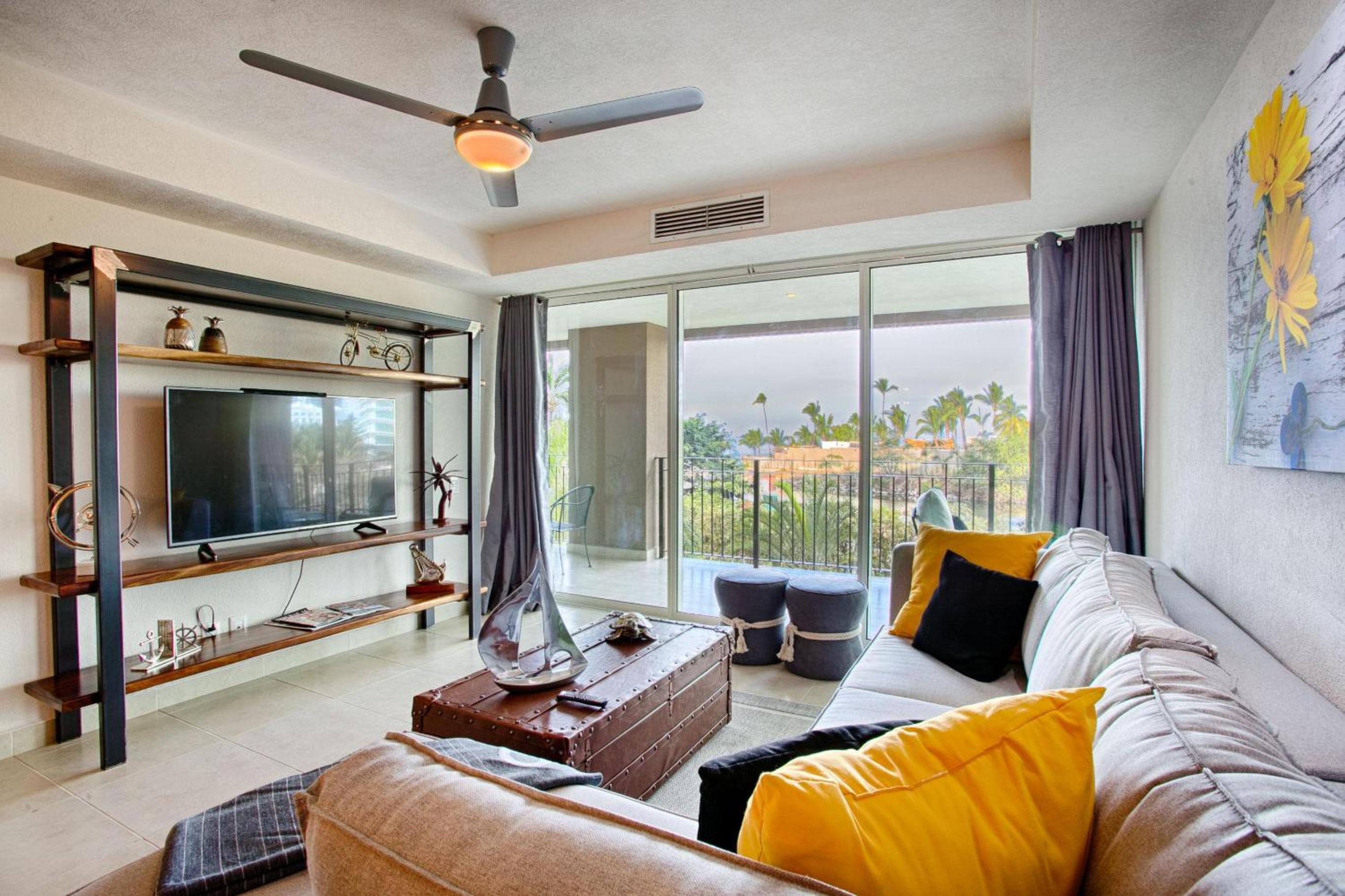 Large Balcony with Quick Access to Sandy Beach and Sparkling Pools