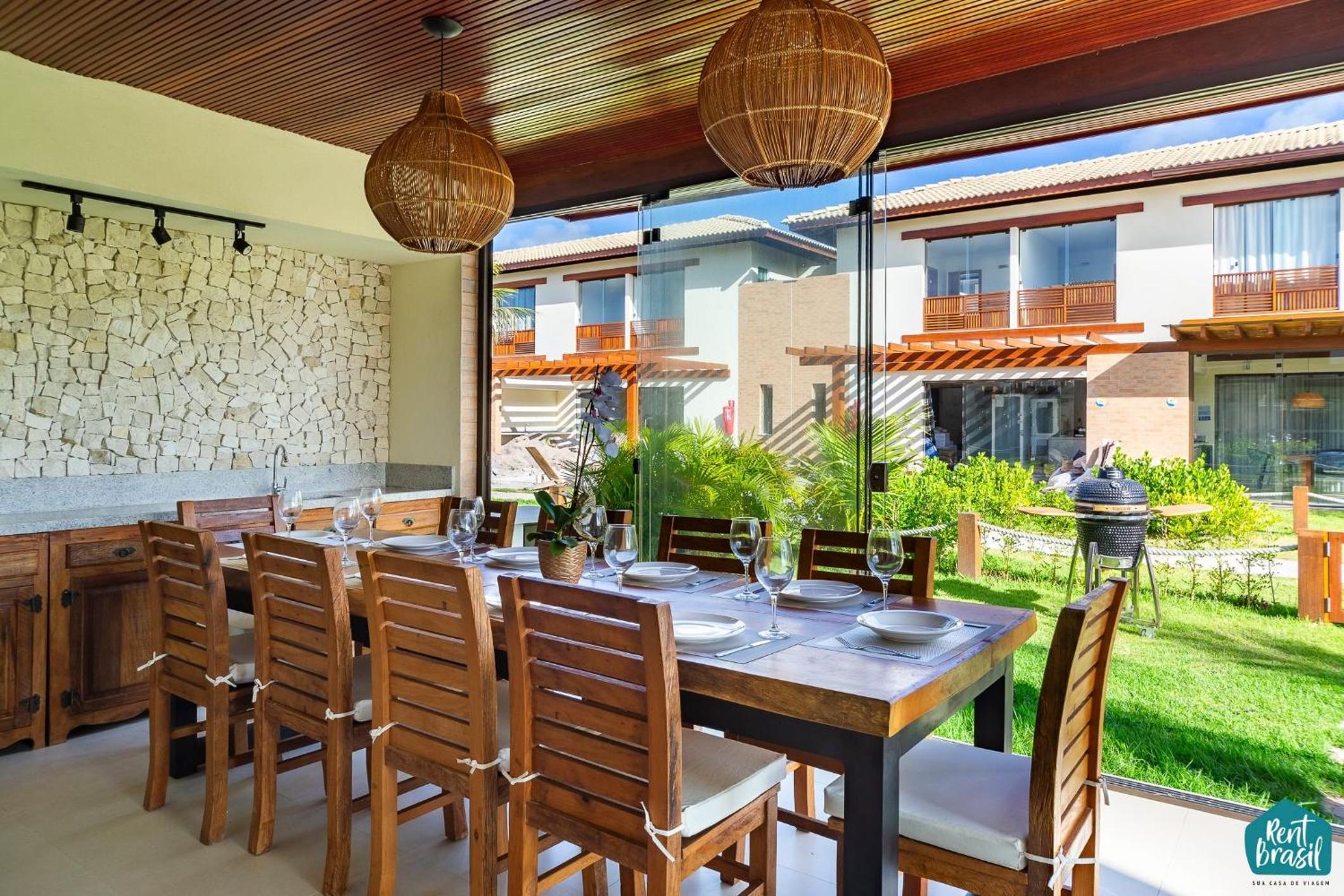 Lindo e elegante bangalô em Imbassaí Privilege - Casa I04