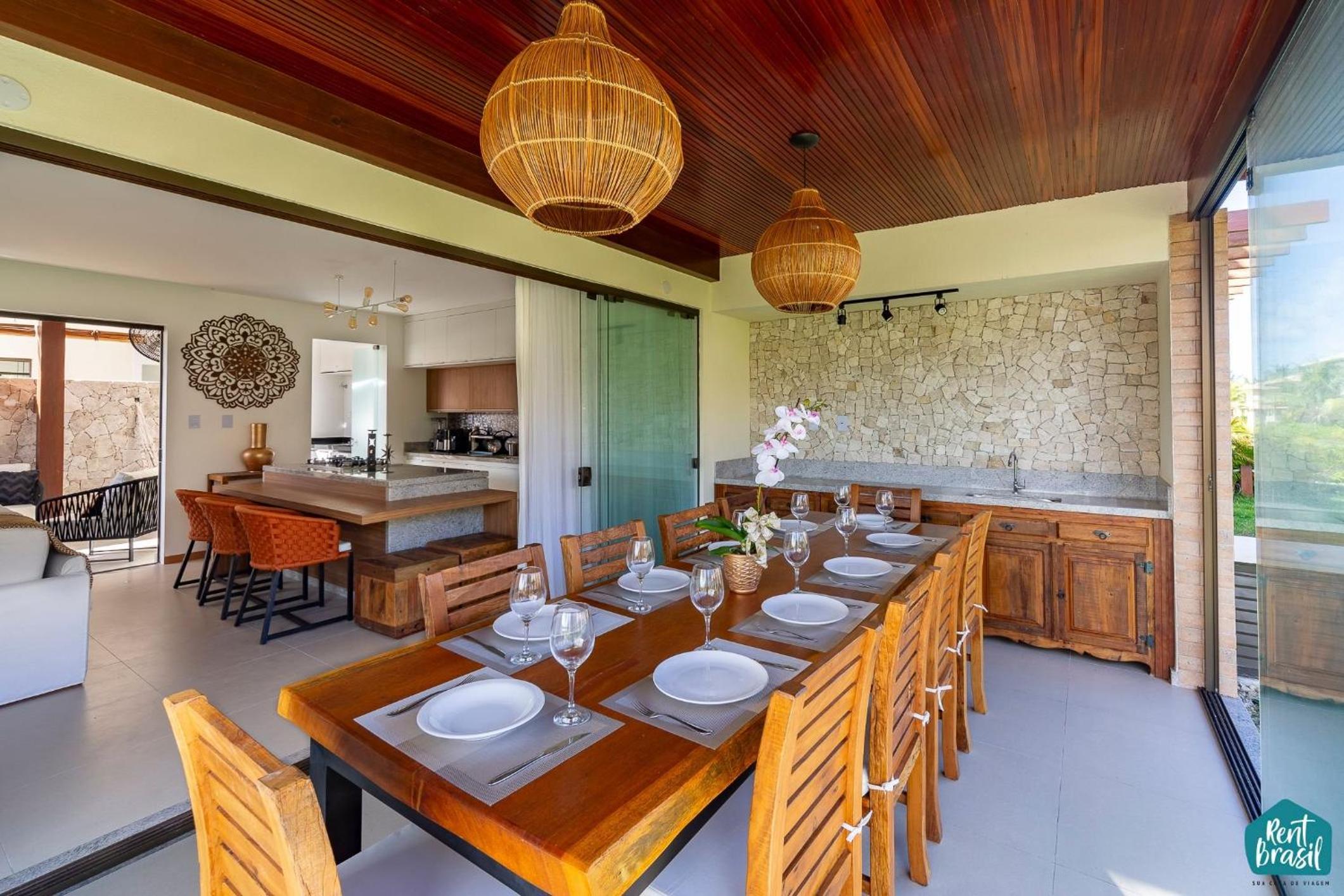 Lindo e elegante bangalô em Imbassaí Privilege - Casa I04