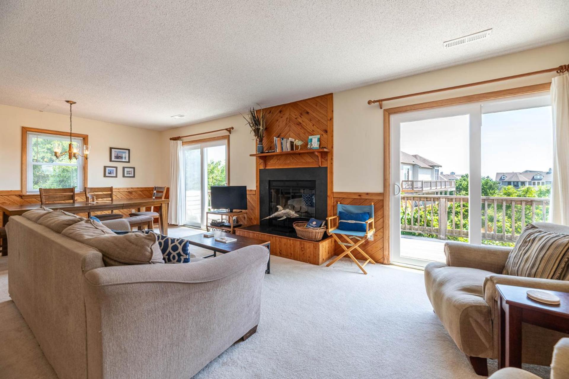 Persimmon - Duck, Sanderling, Ocean View, 65 Yds to Beach, Community Pool, Tennis, Flex Stays
