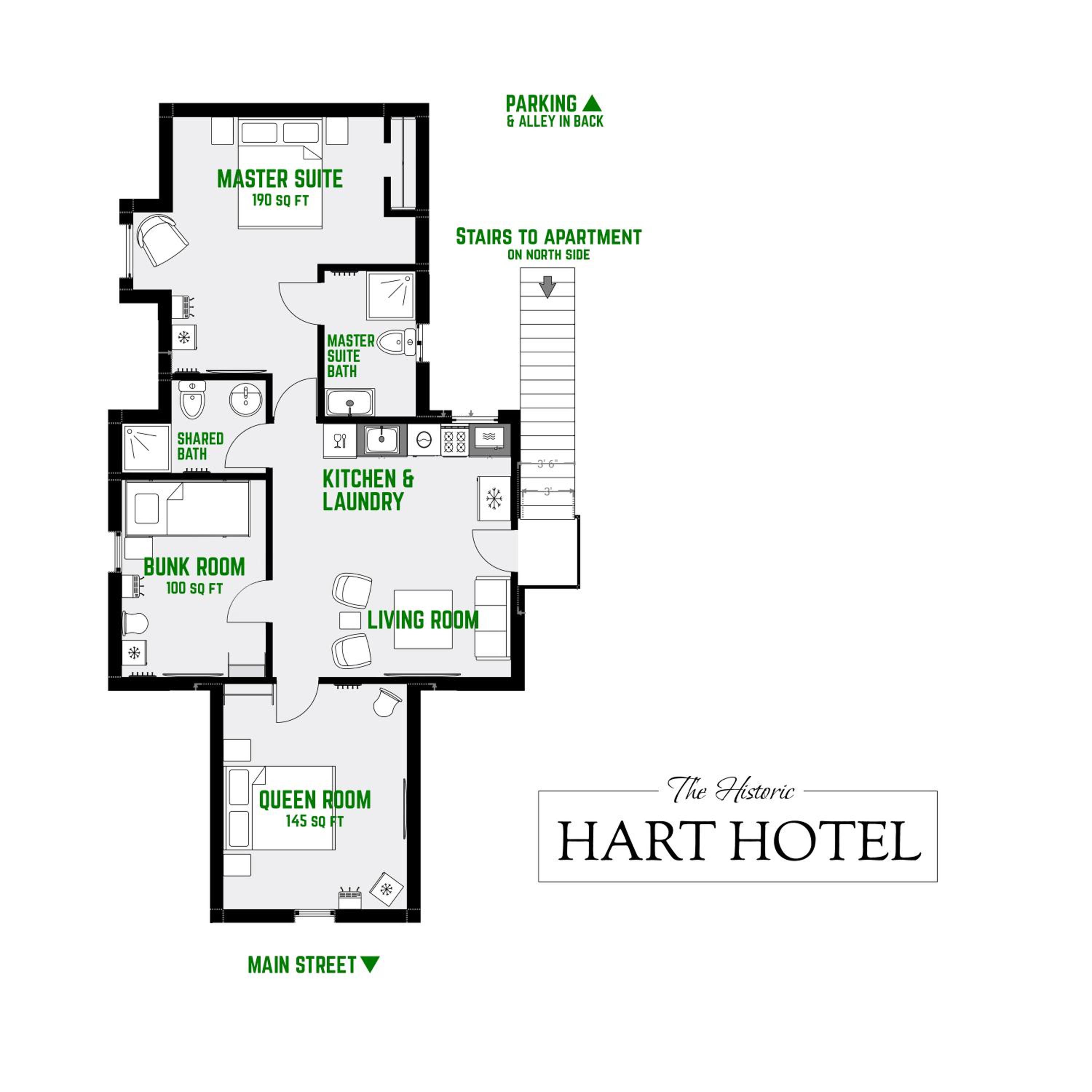 The Historic Hart Hotel - Renovated 2024! view 2