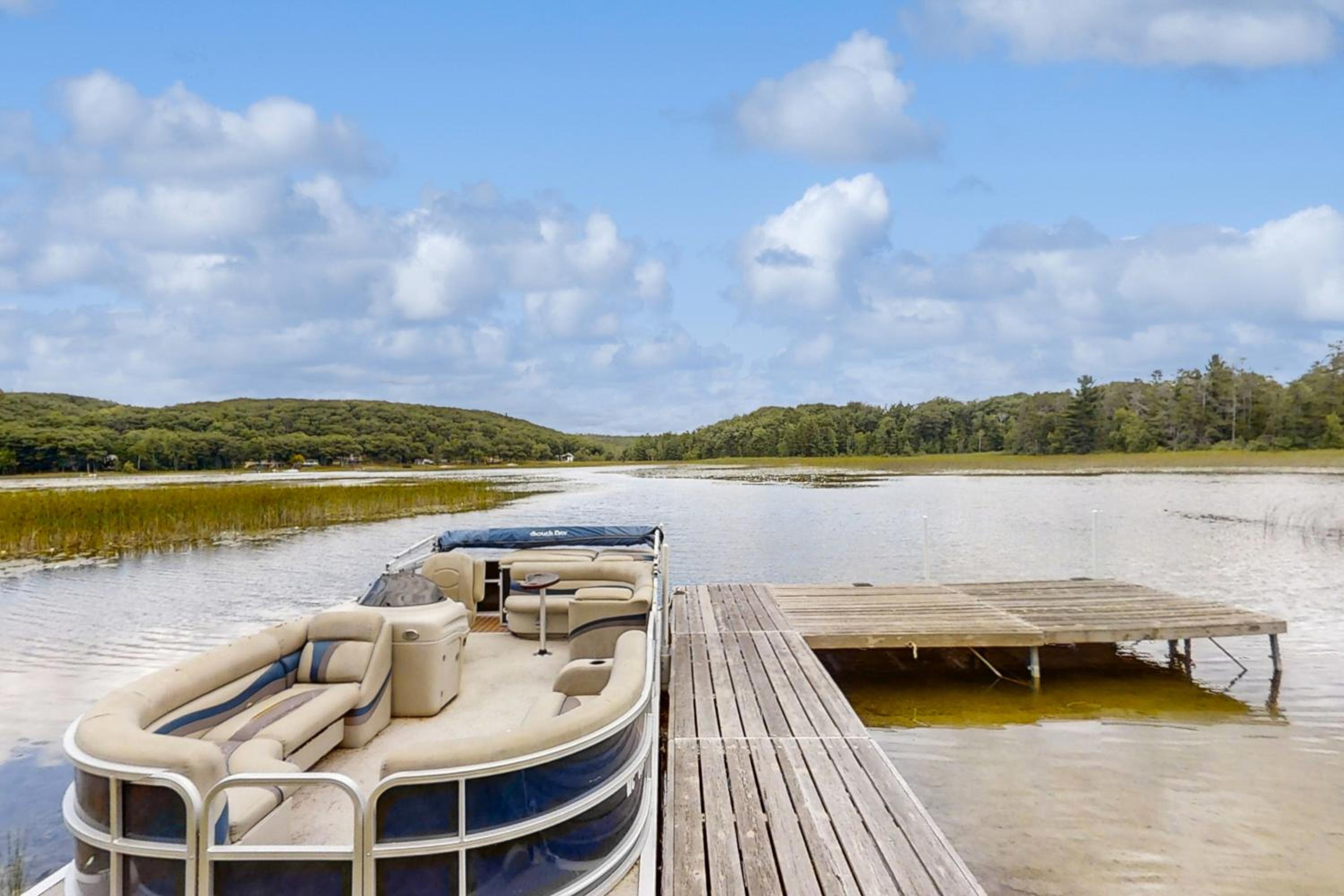 Dock and Lakefront! Family-Friendly Michigan Getaway