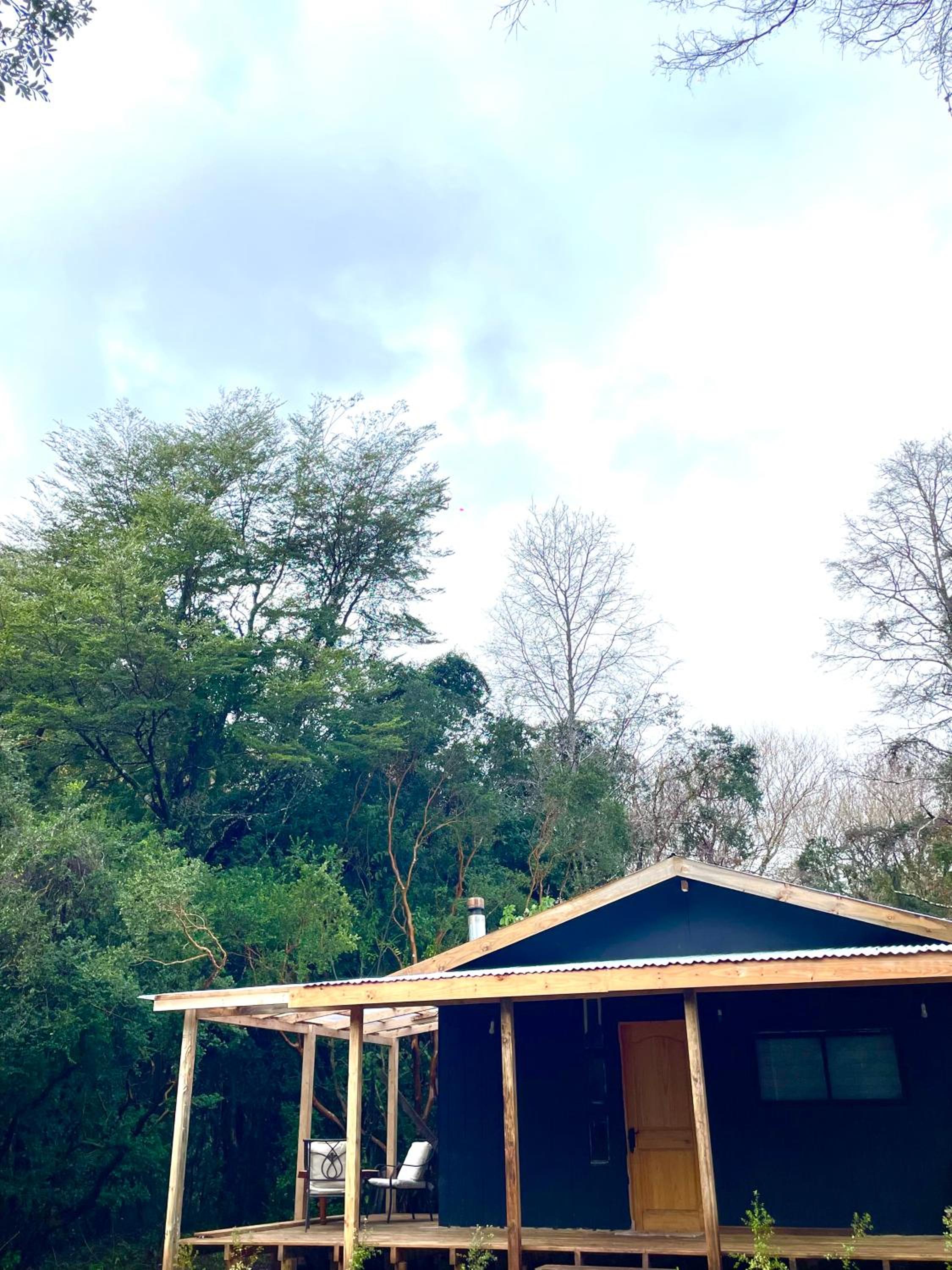 Cabaña para 4 con bosque y río Pucon