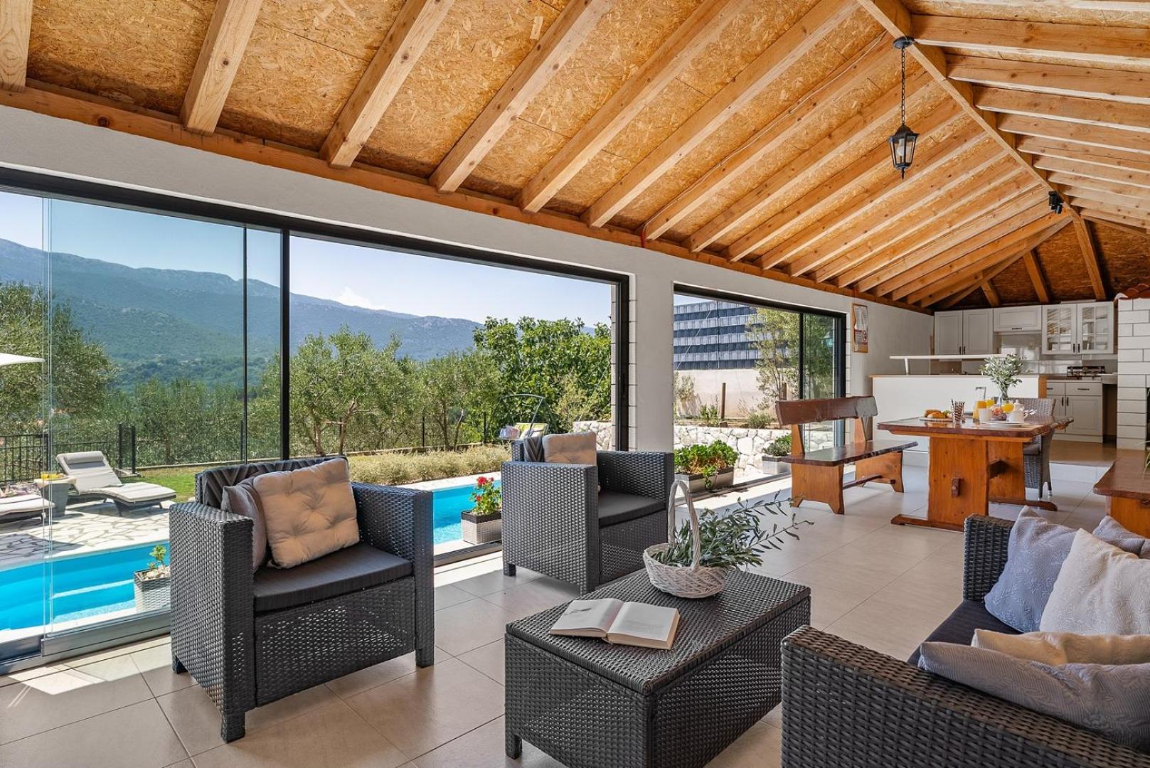 Villa Pasika with private 31m2 pool, summer kitchen with BBQ, 4 bedrooms view 4