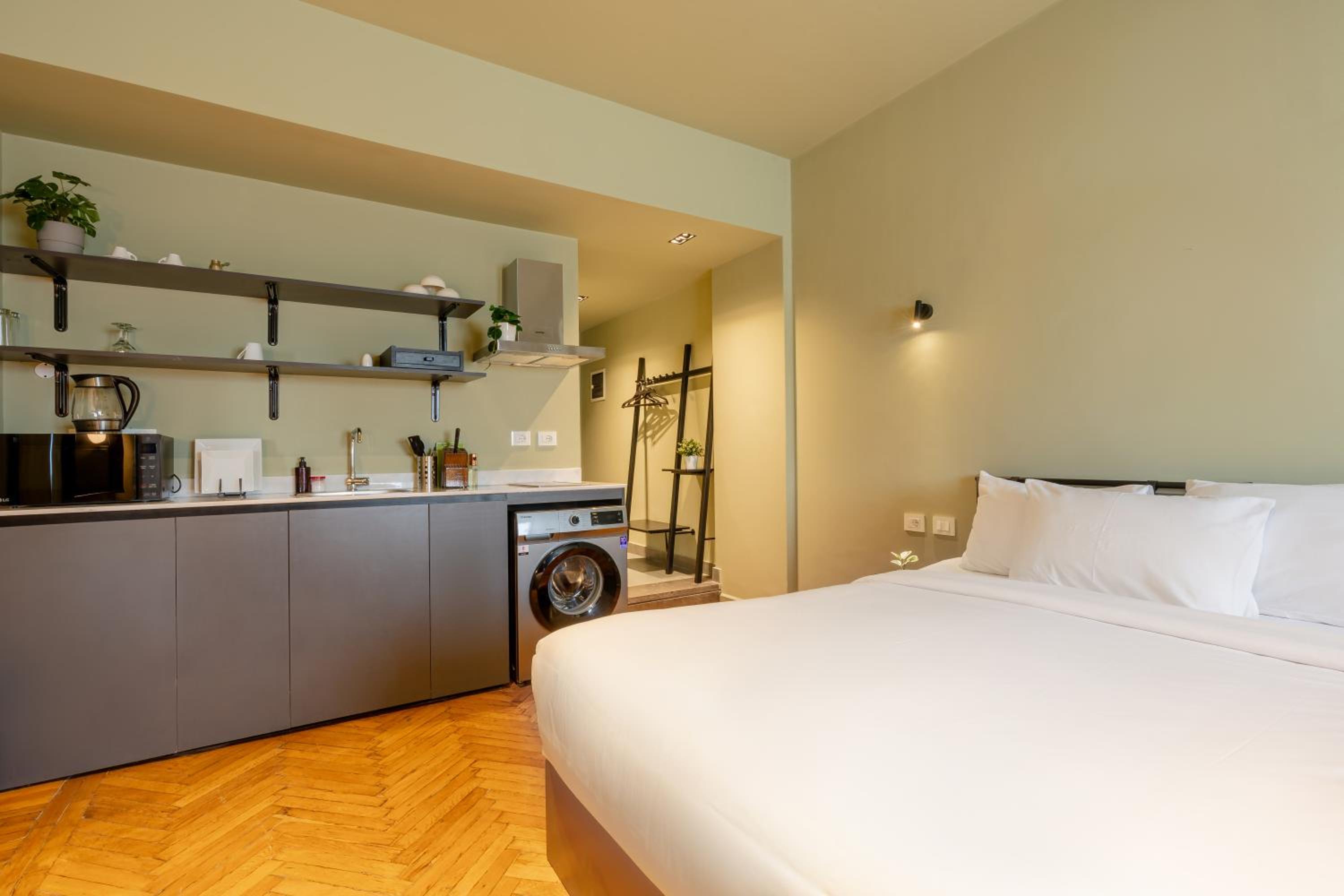 grey l studio apartments Downtown Cairo Ouzonian House