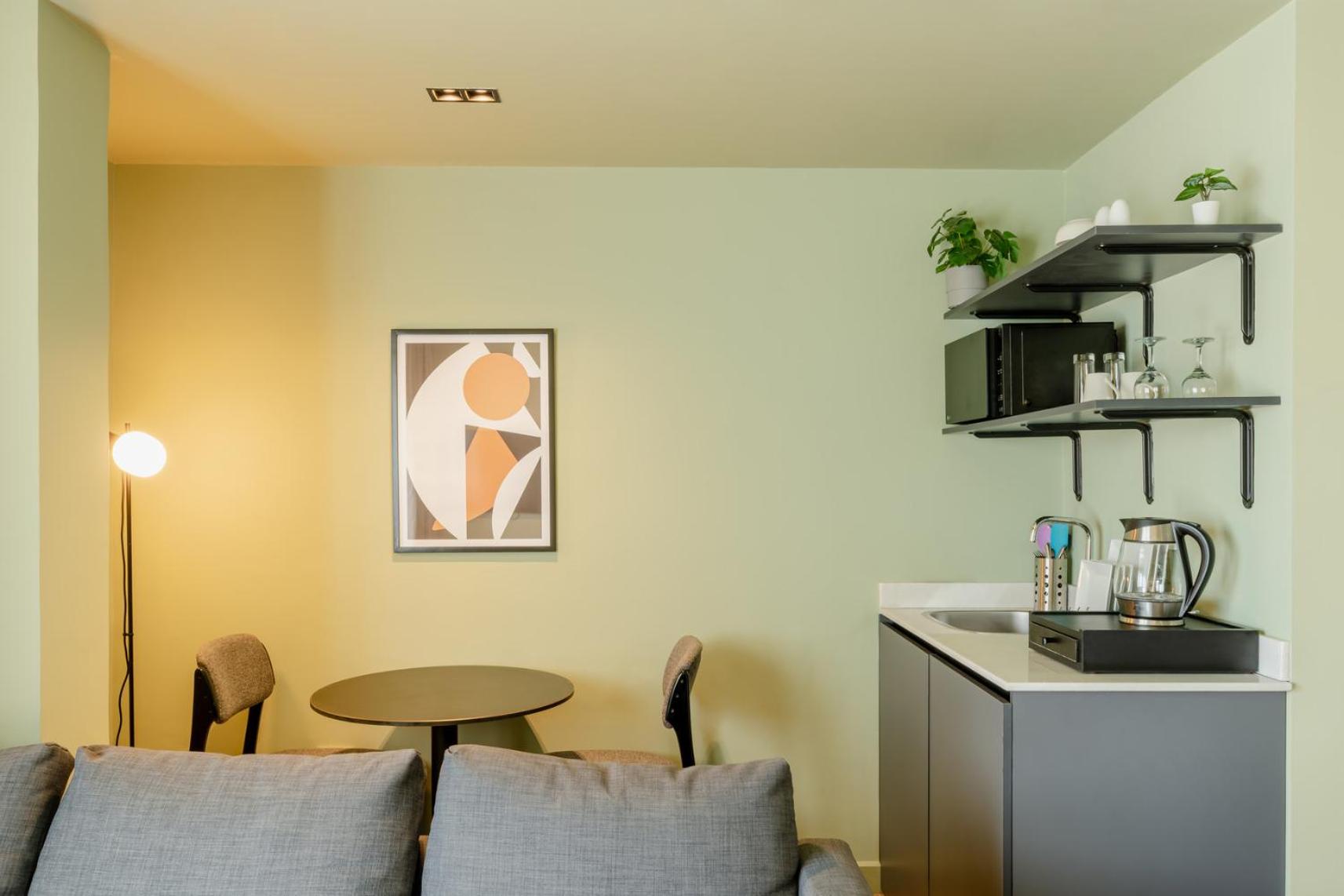 grey l studio apartments Downtown Cairo Ouzonian House