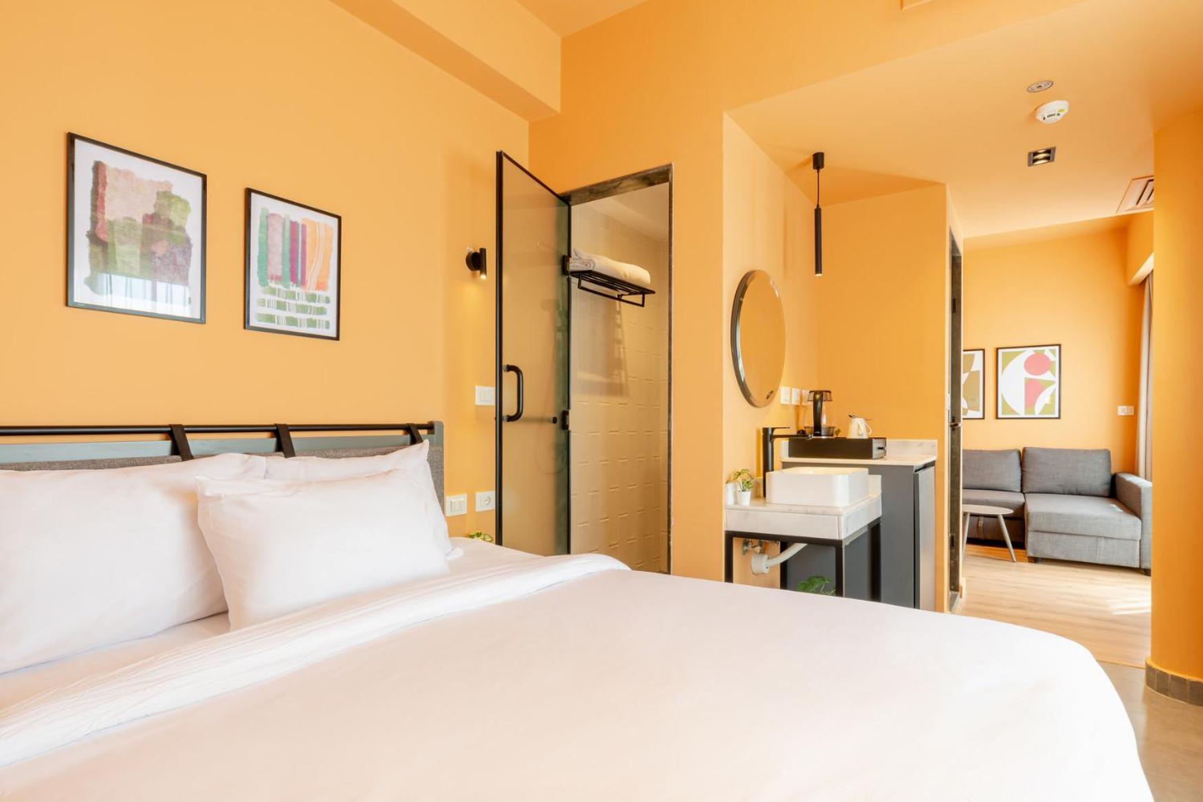 grey l studio apartments Downtown Cairo Ouzonian House