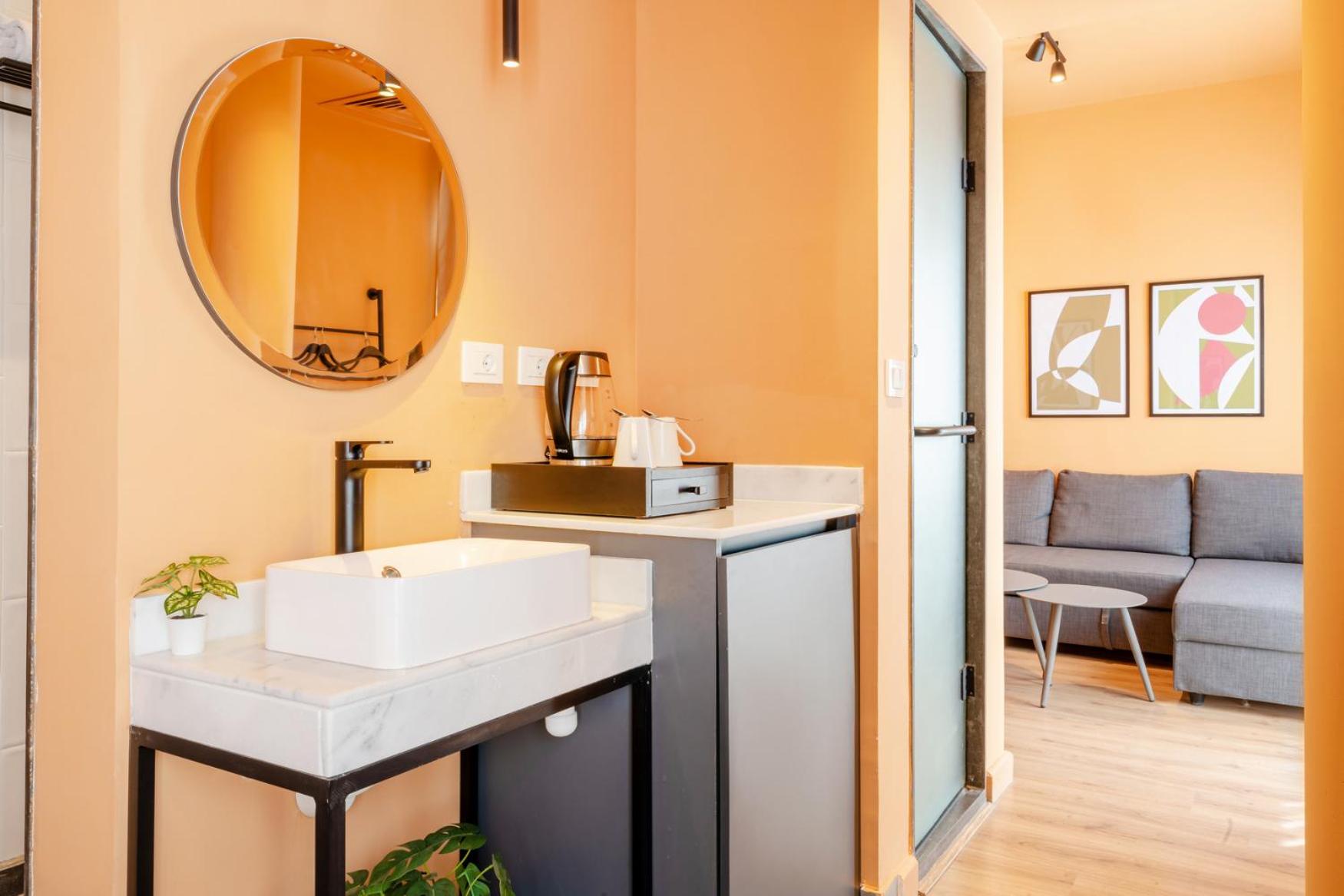 grey l studio apartments Downtown Cairo Ouzonian House