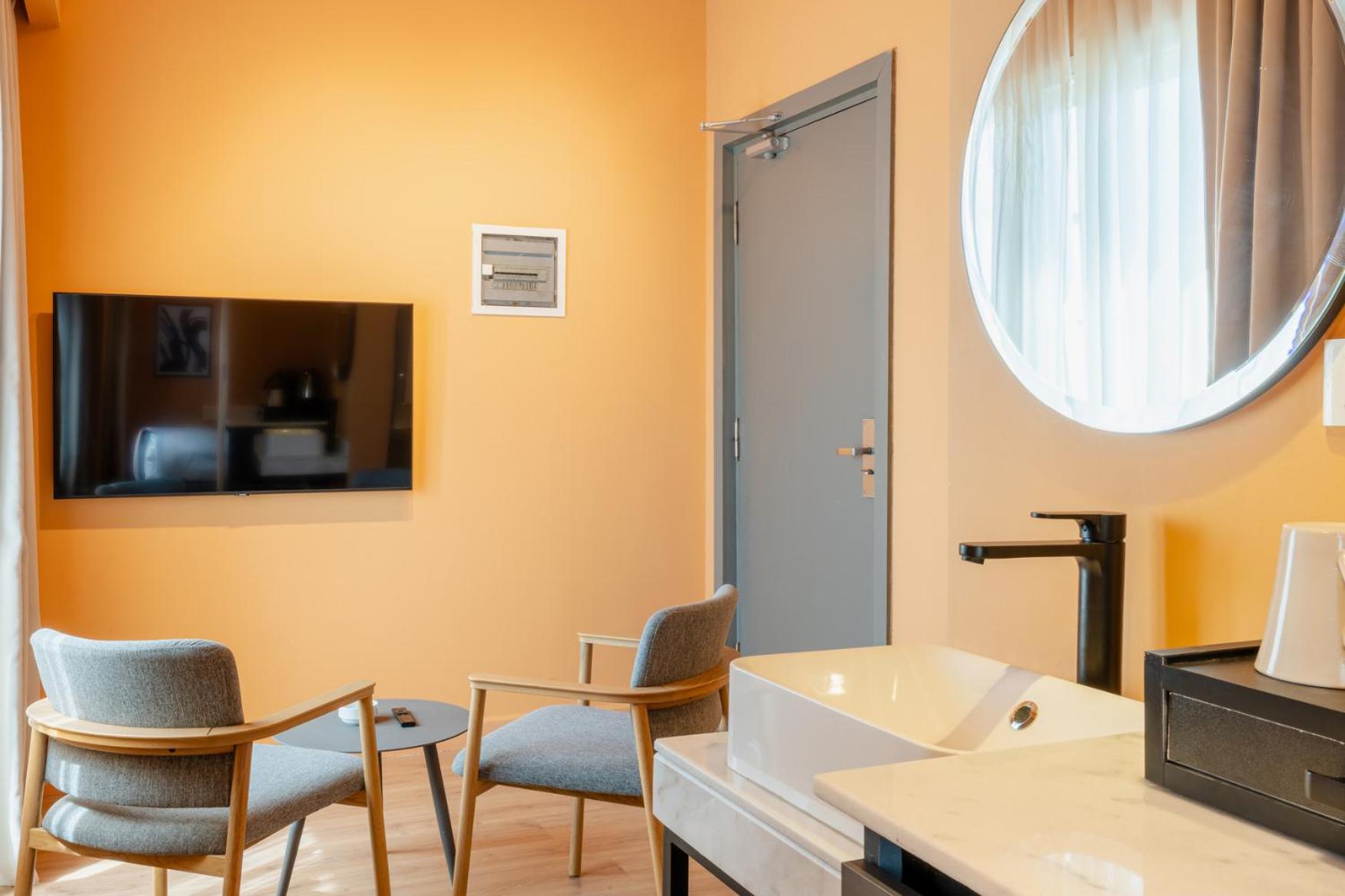 grey l studio apartments Downtown Cairo Ouzonian House