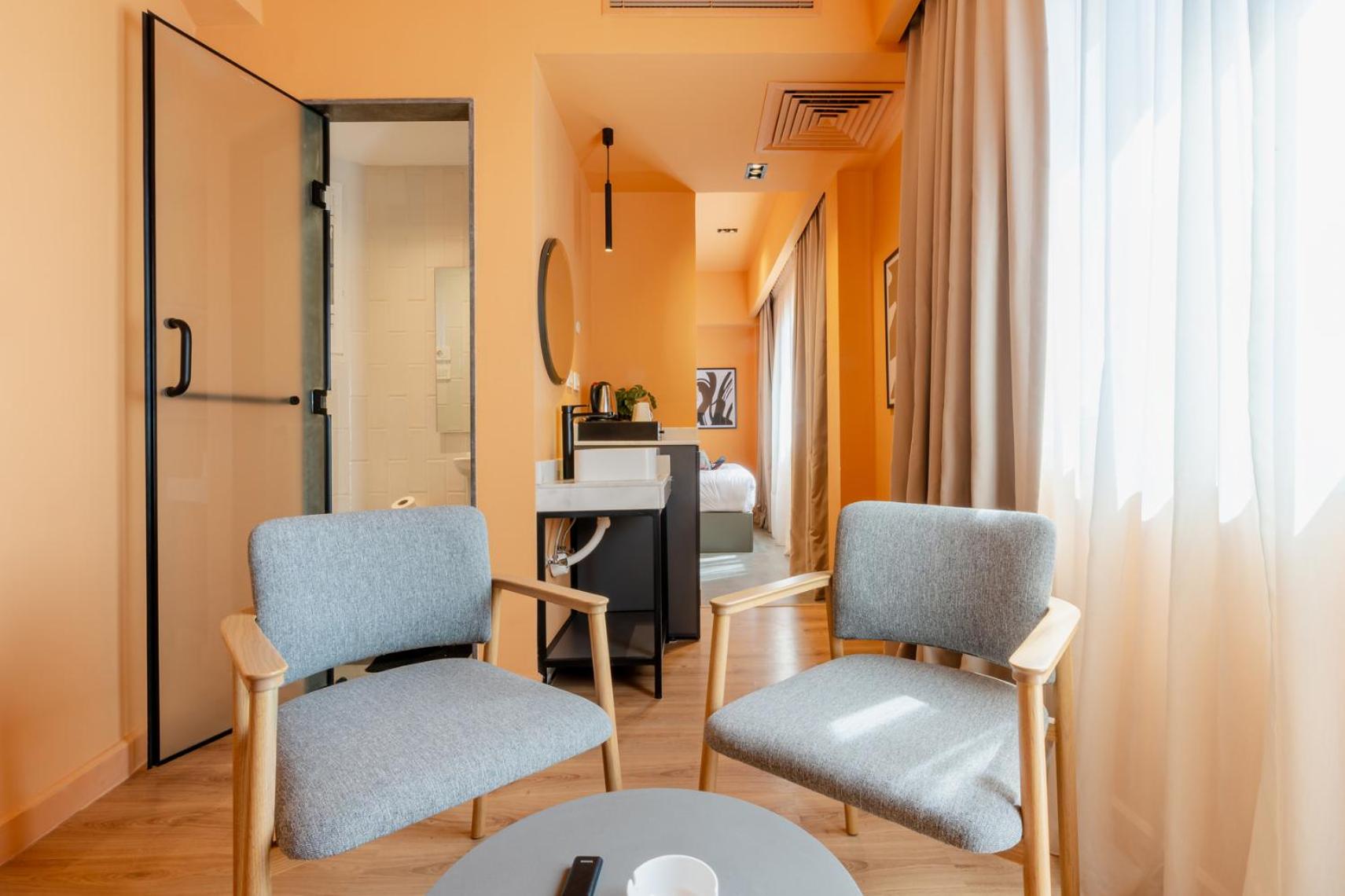 grey l studio apartments Downtown Cairo Ouzonian House