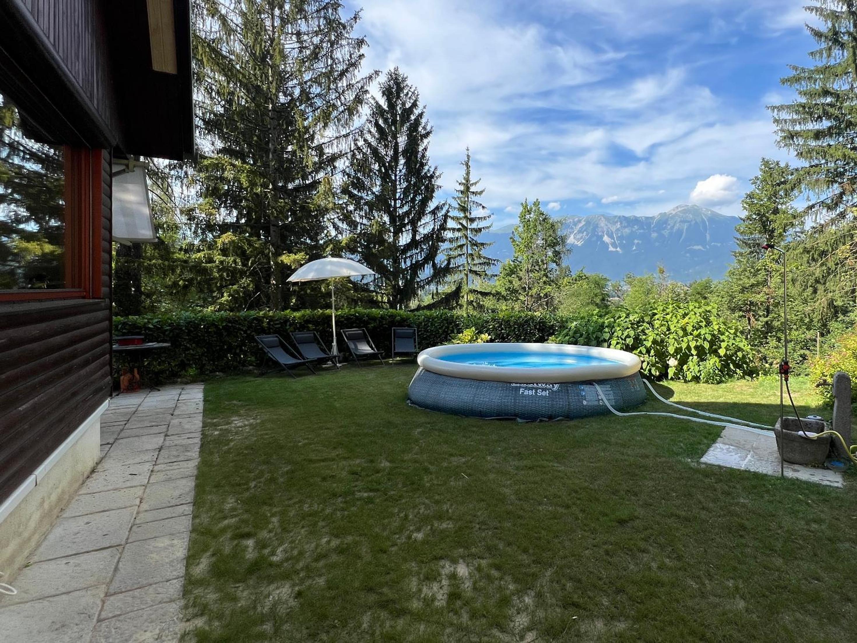 Panoramic Forest Chalet Bled Lake and Castle View view 2